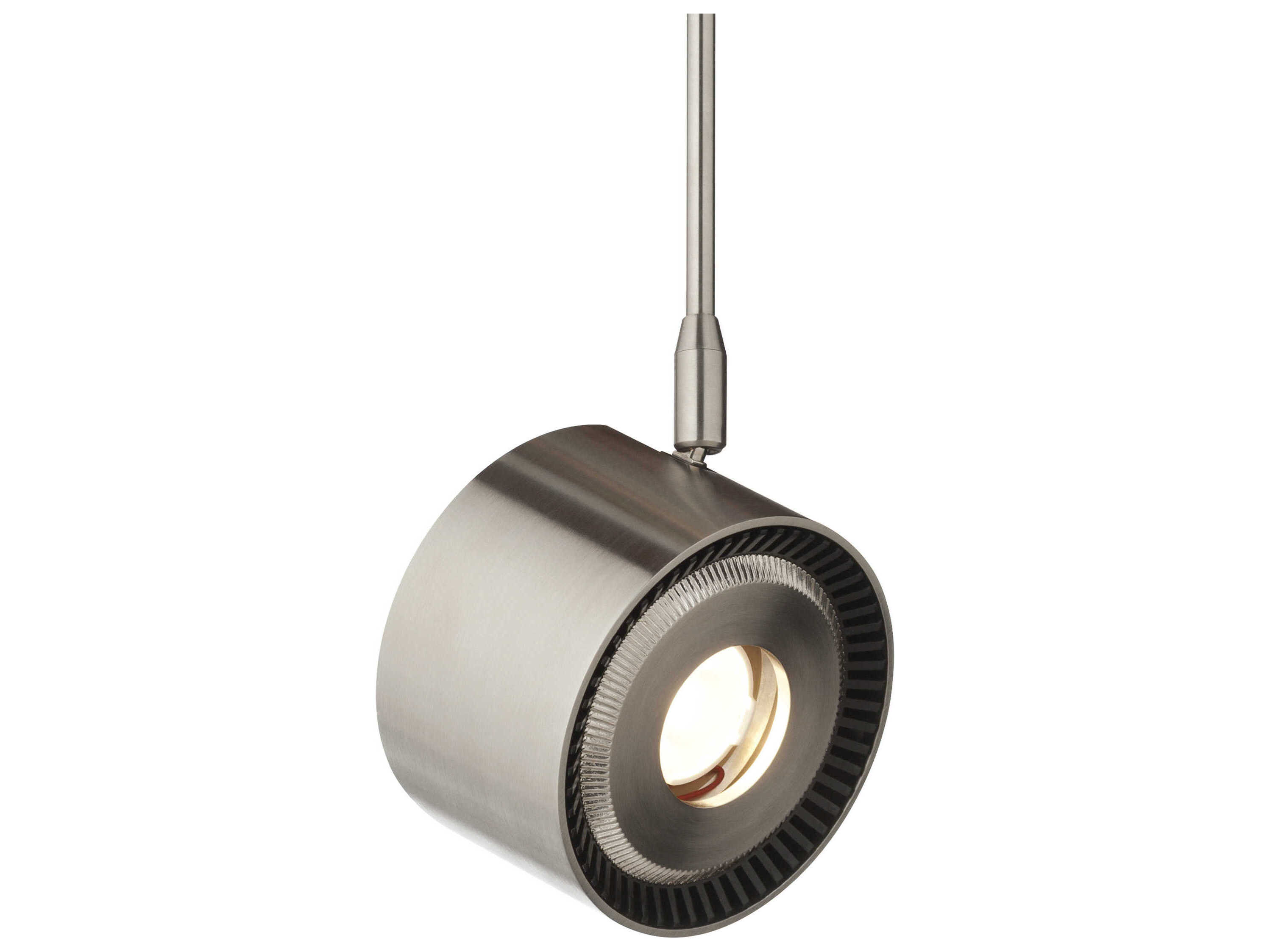Visual Comfort Modern Iso 1-Light Satin Nickel Round Spot Light