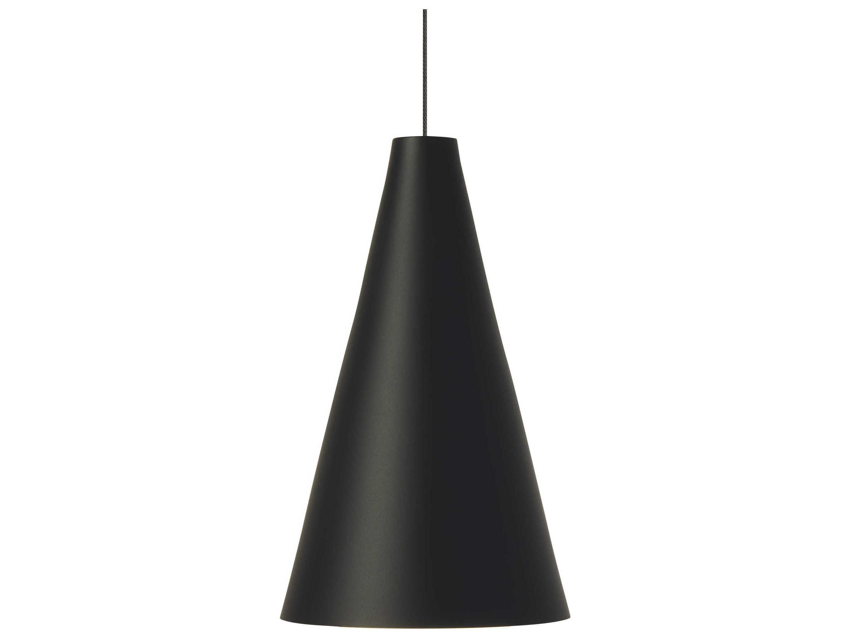 Visual Comfort Modern Joni 1-Light Nightshade Black Mini Pendant
