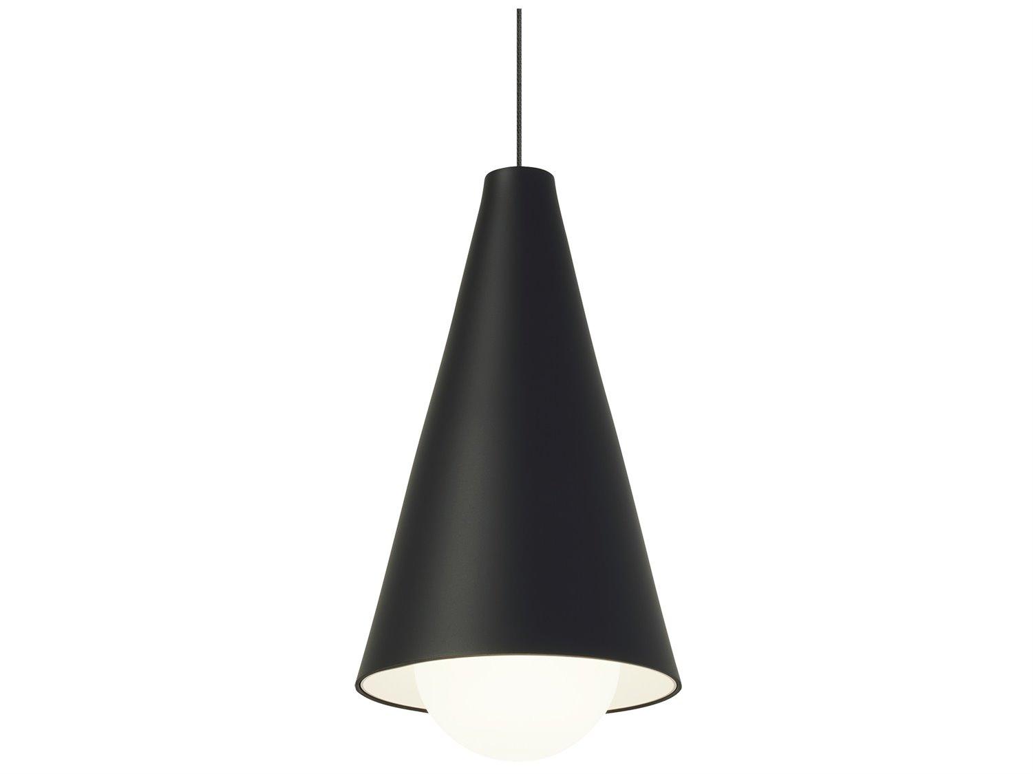 Visual Comfort Modern Joni 1-Light Nightshade Black Mini Pendant