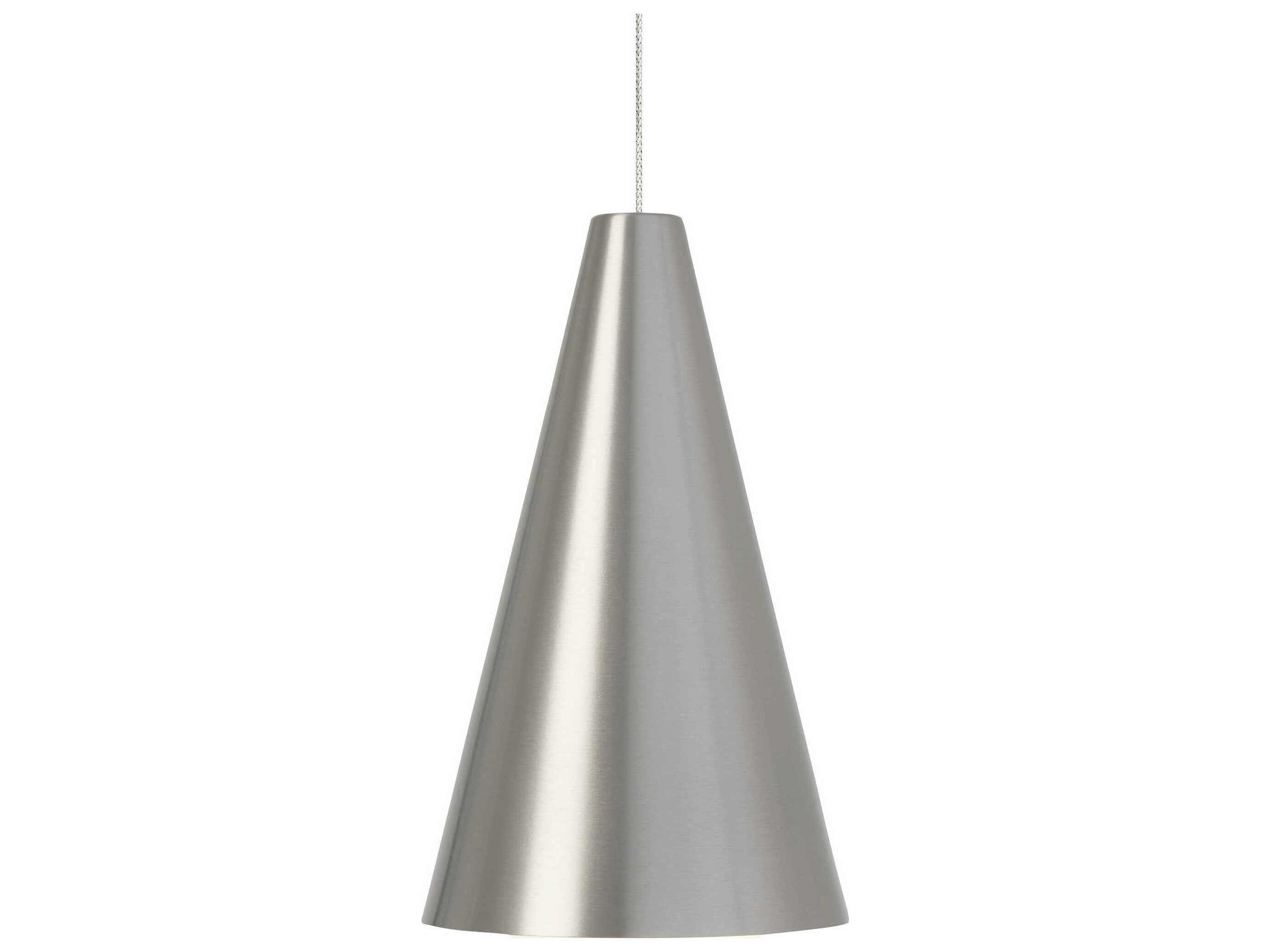Visual Comfort Modern Joni 1-Light Satin Nickel Mini Pendant