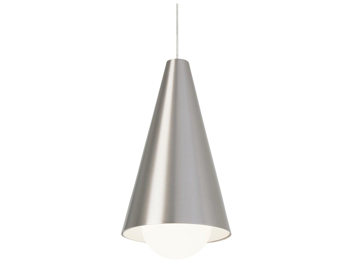 Visual Comfort Modern Joni 1-Light Satin Nickel Mini Pendant