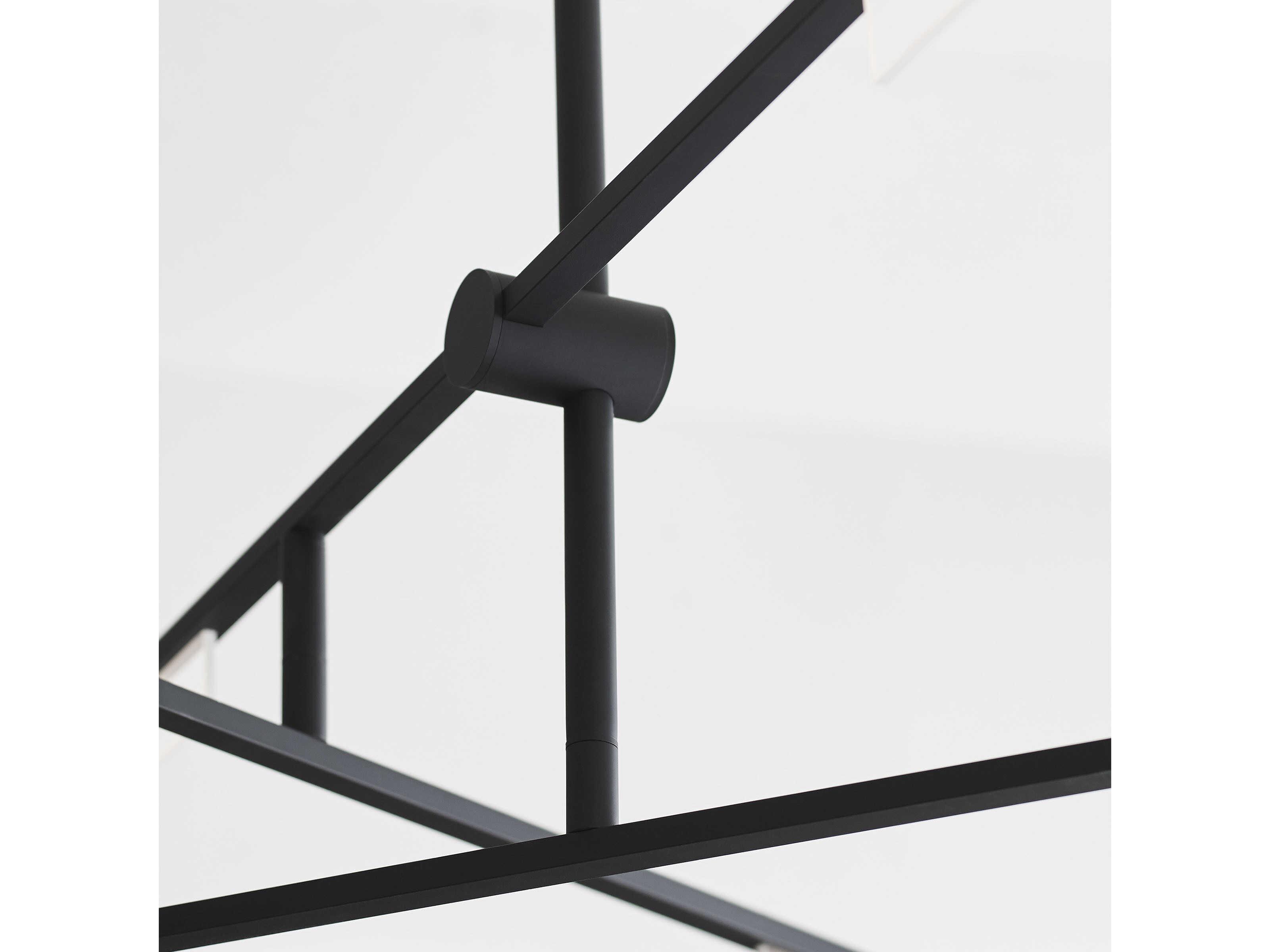 Visual Comfort Modern Klee 3-Light Nightshade Black Linear Chandelier