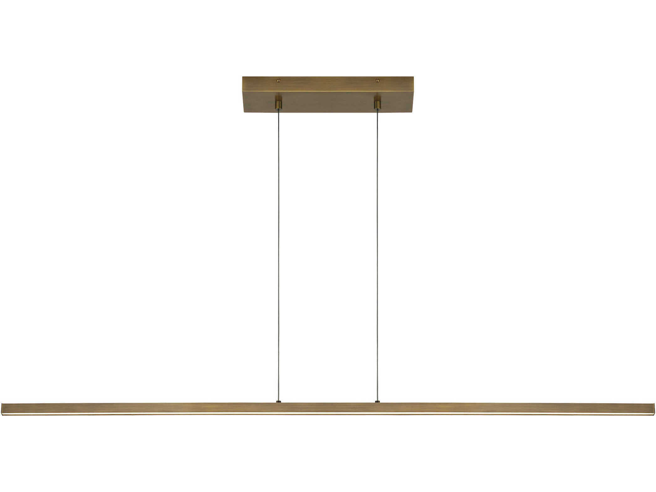 Visual Comfort Modern Essence 1-Light Aged Brass Linear Island Pendant