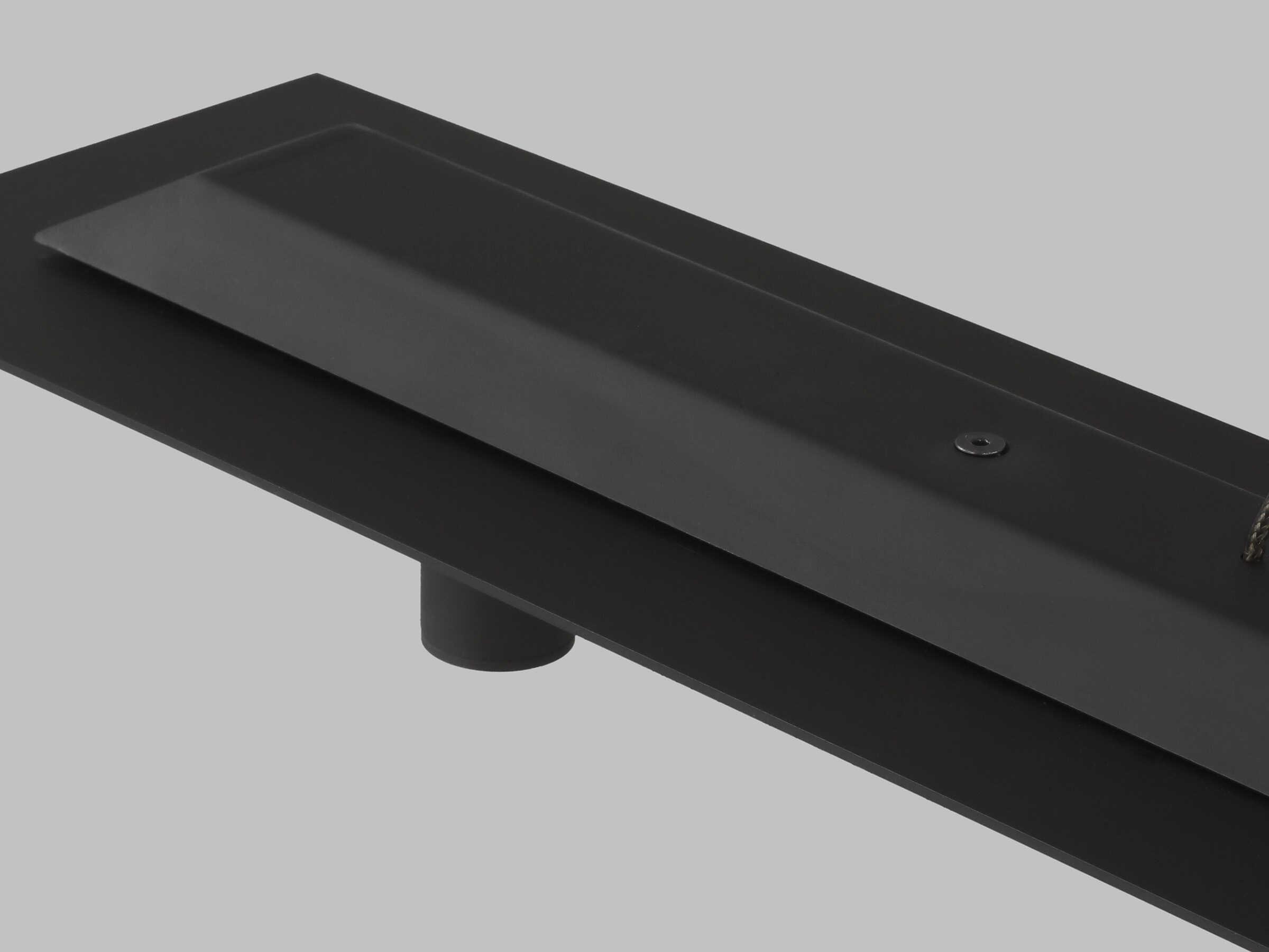 Visual Comfort Modern Ponte 1-Light Nightshade Black Linear Island Pendant