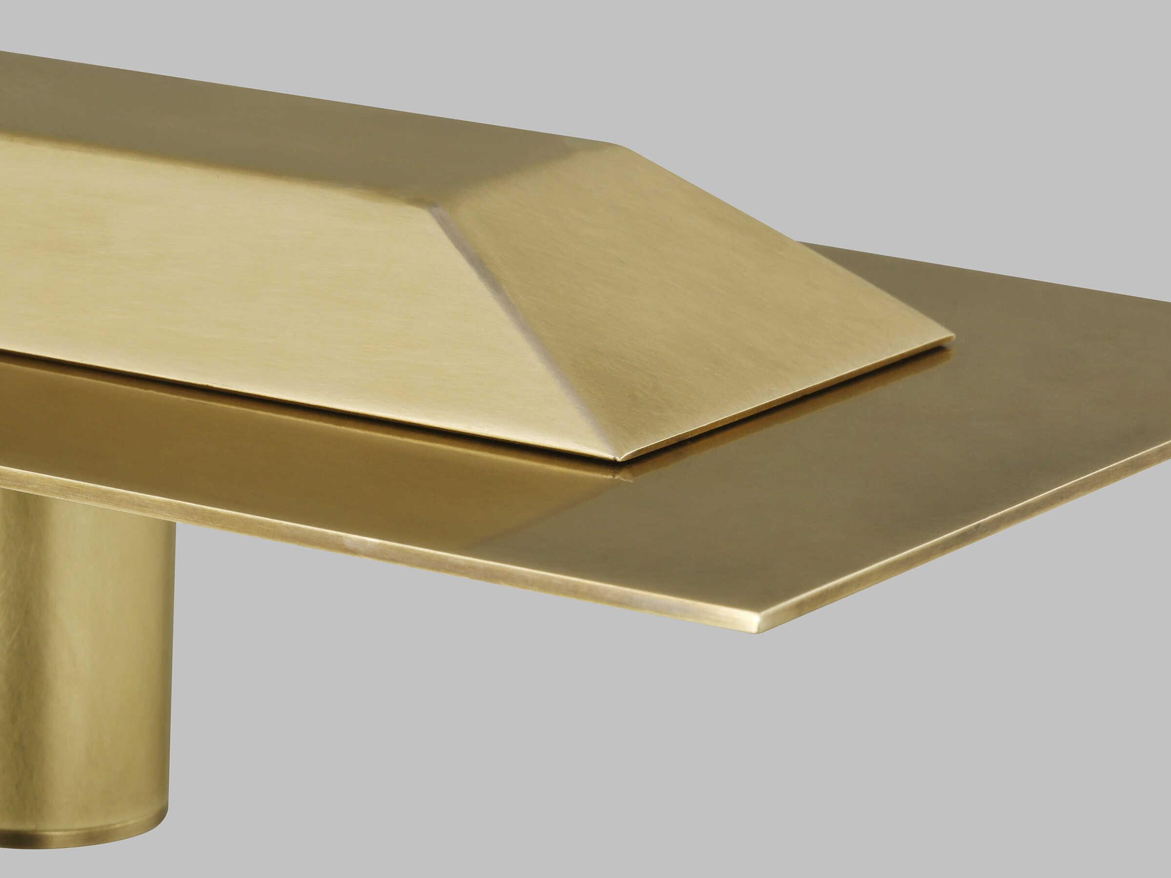 Visual Comfort Modern Ponte 1-Light Natural Brass Linear Island Pendant