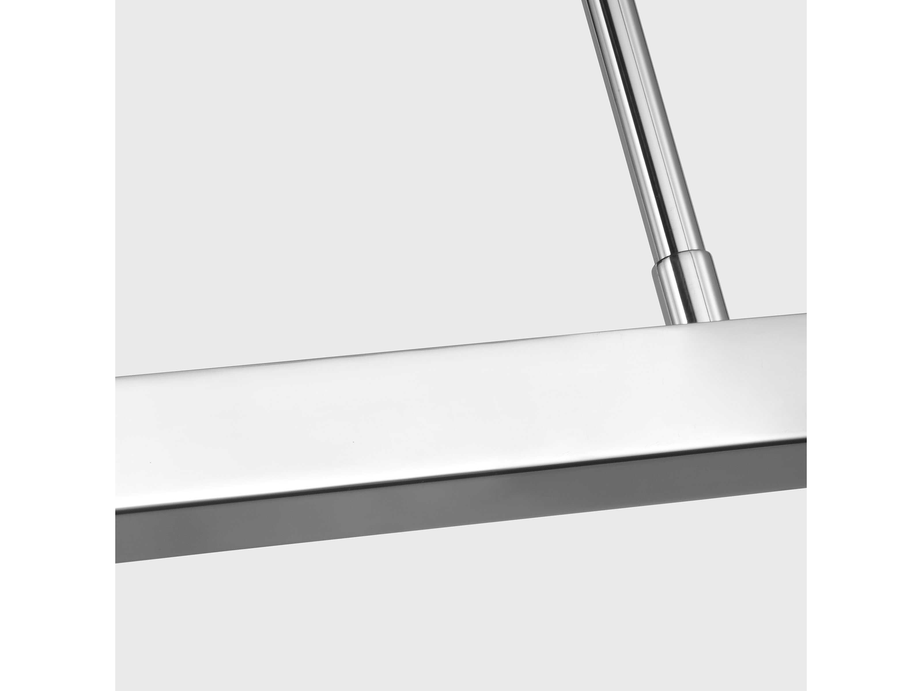 Visual Comfort Modern Stagger 1-Light Polished Stainless Steel Linear Island Pendant