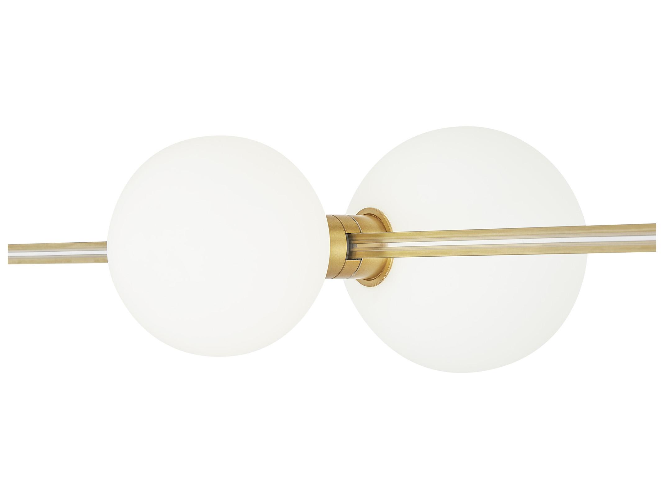 Visual Comfort Modern Orbs 1-Light Aged Brass Globe Spot Light