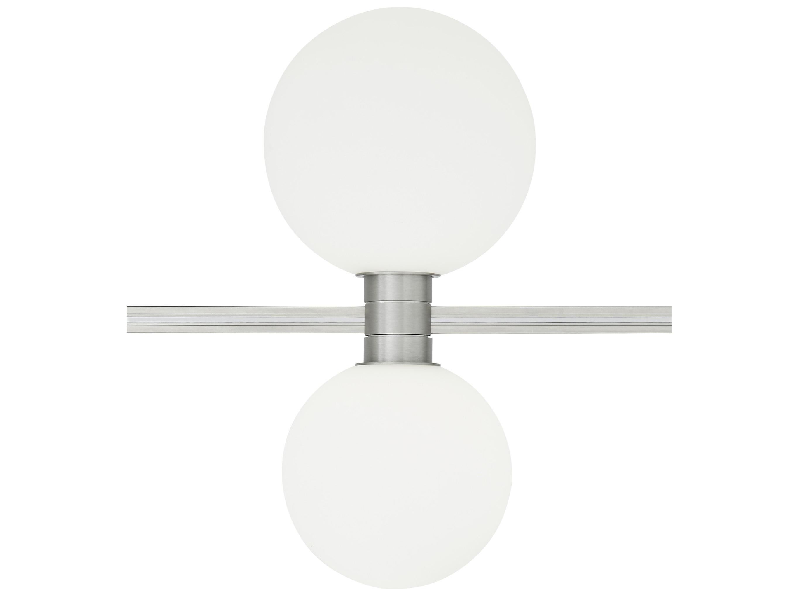 Visual Comfort Modern Orbs 1-Light Satin Nickel Globe Spot Light