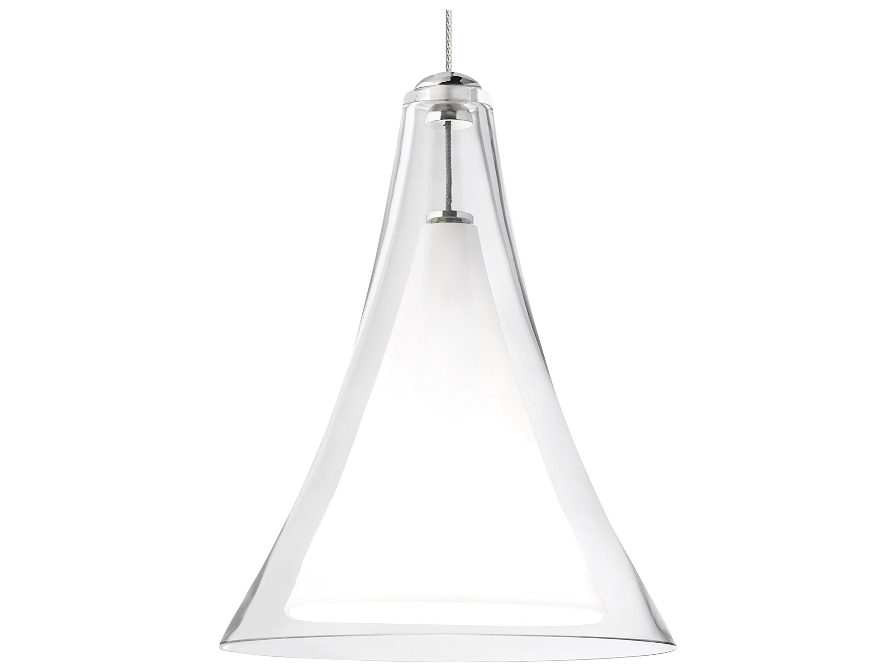 Visual Comfort Modern Melrose 1-Light Nickel Mini Pendant
