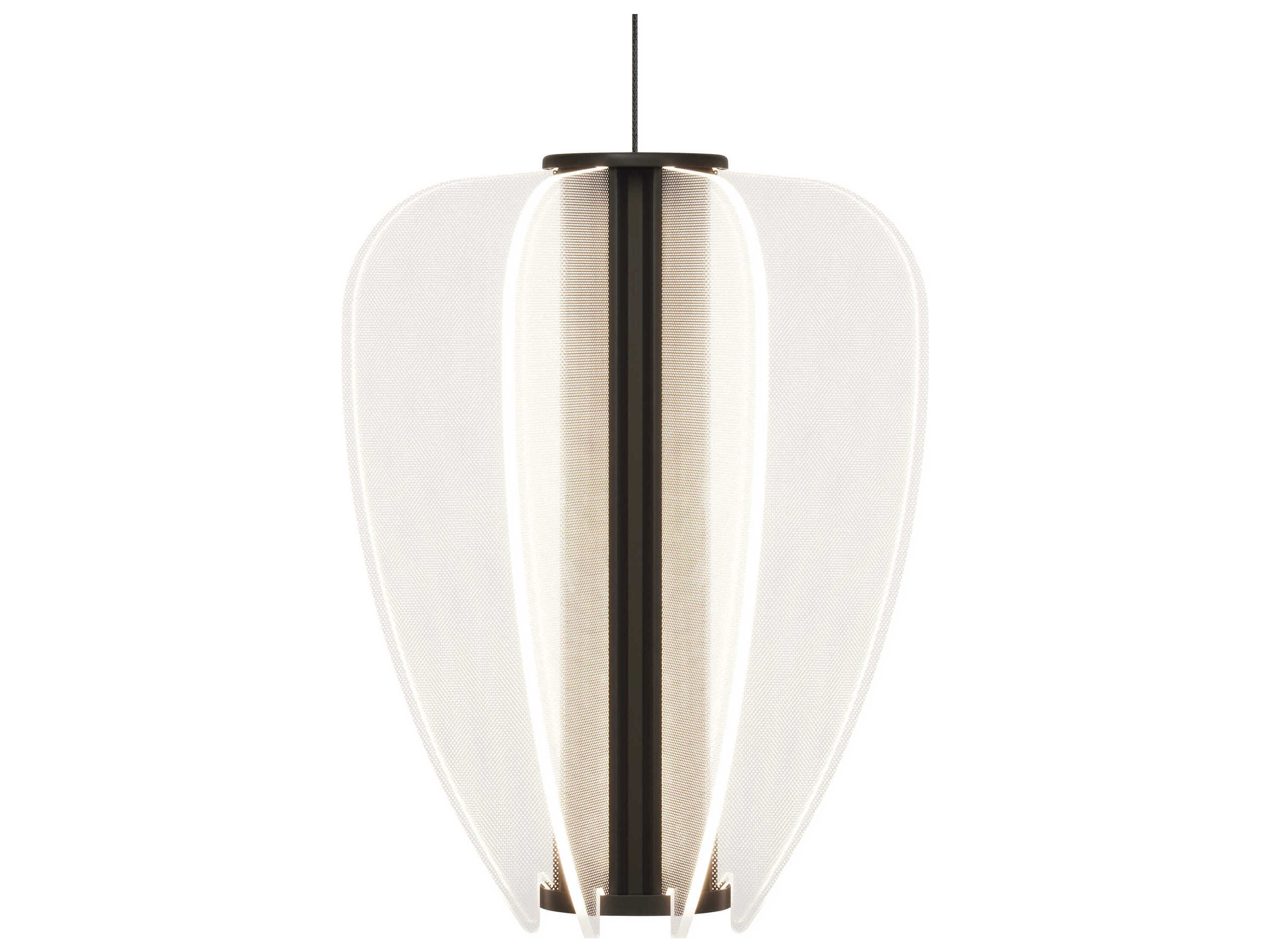 Visual Comfort Modern Nyra 1-Light Nightshade Black Mini Pendant