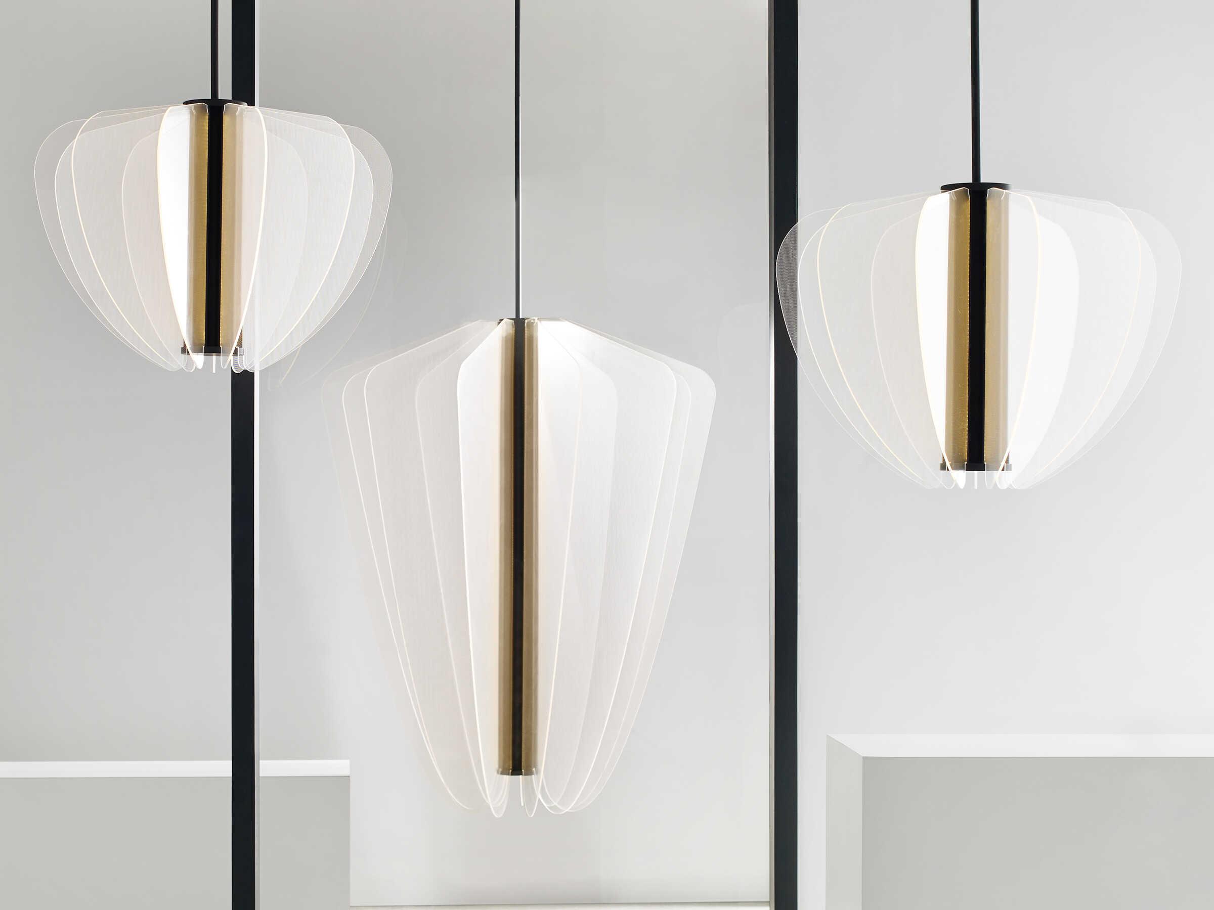 Visual Comfort Modern Nyra 1-Light Nightshade Black Mini Pendant