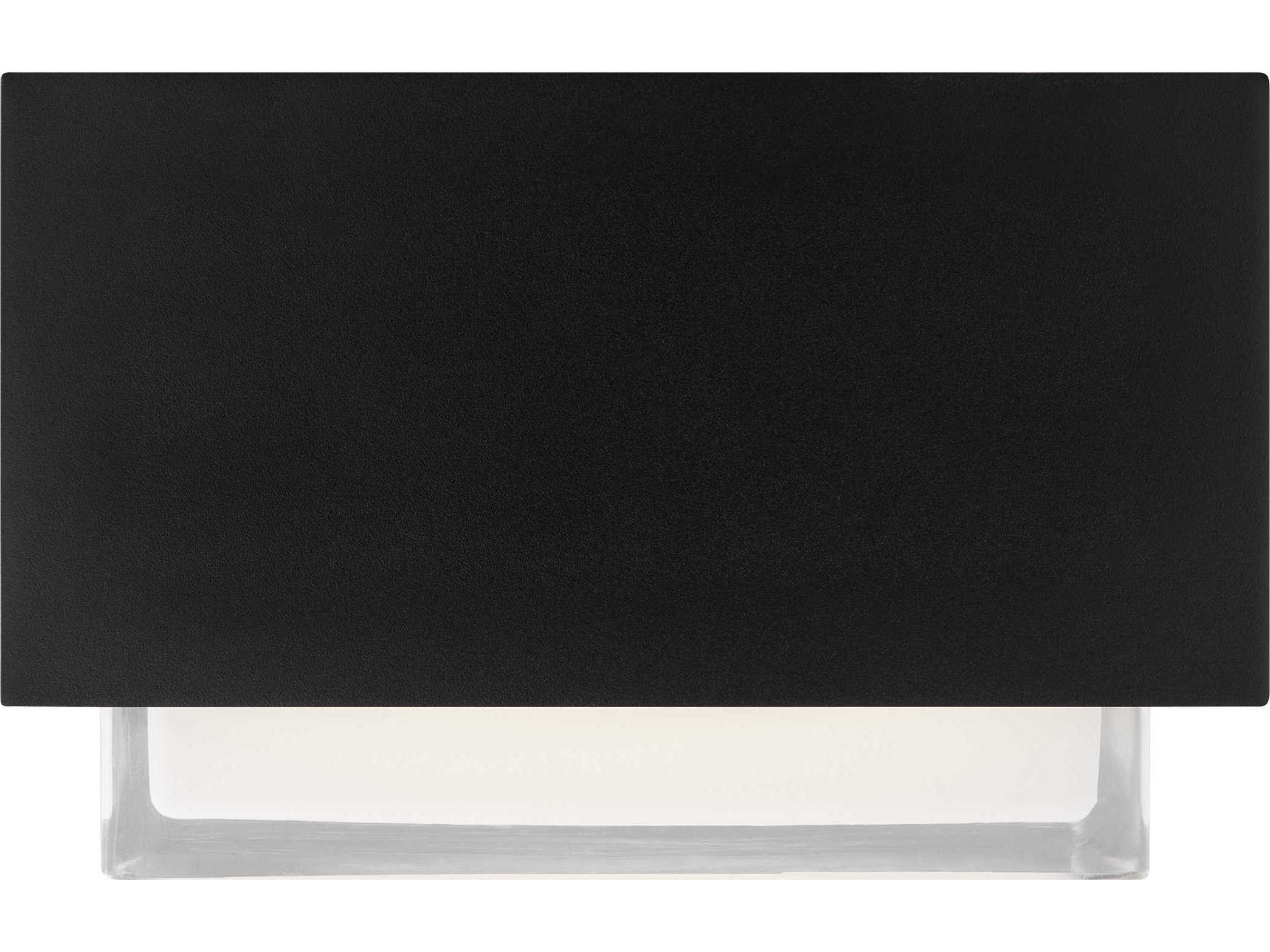 Visual Comfort Modern Leagan 1-Light Black Flush Mount