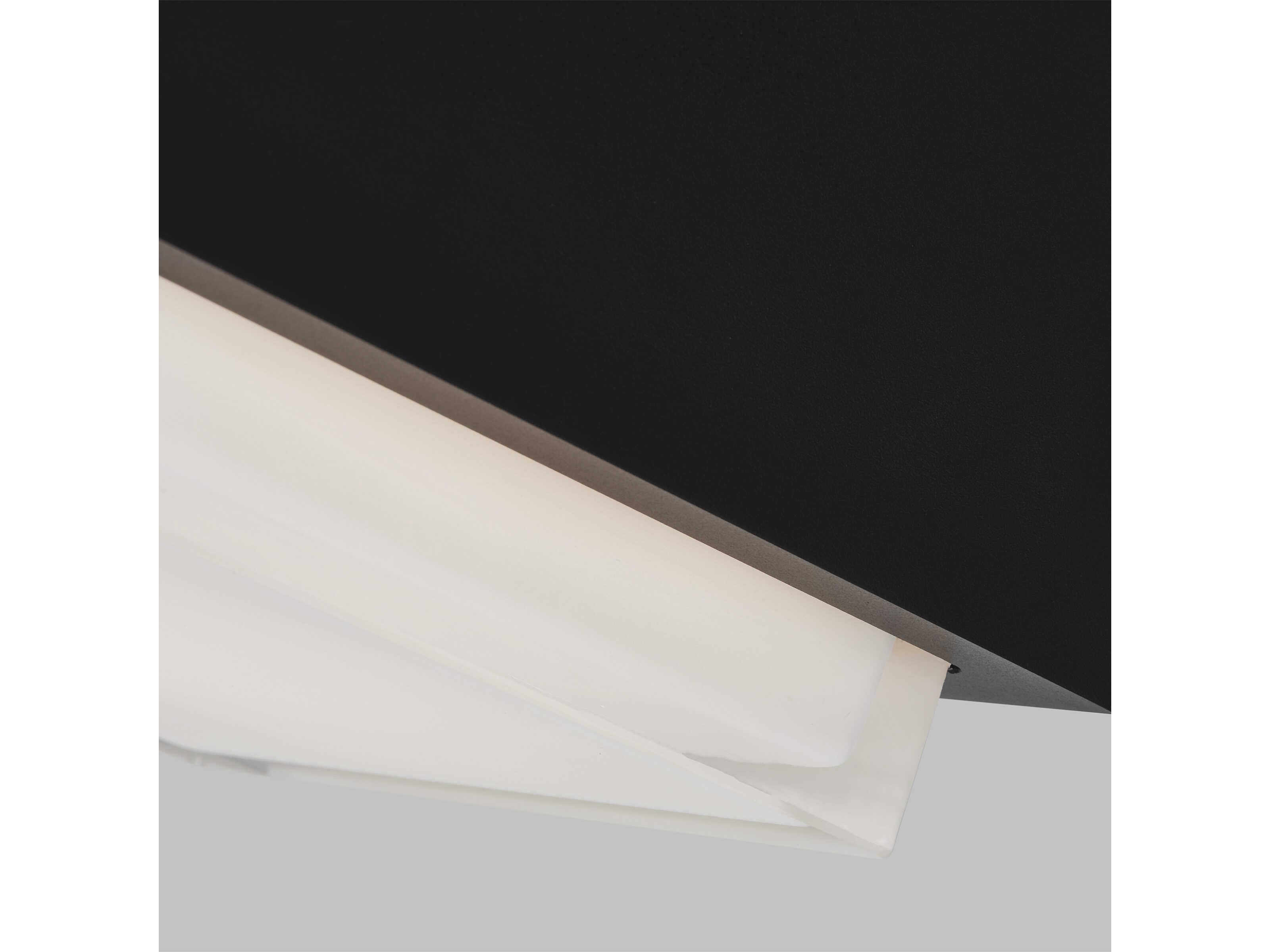 Visual Comfort Modern Leagan 1-Light Black Flush Mount