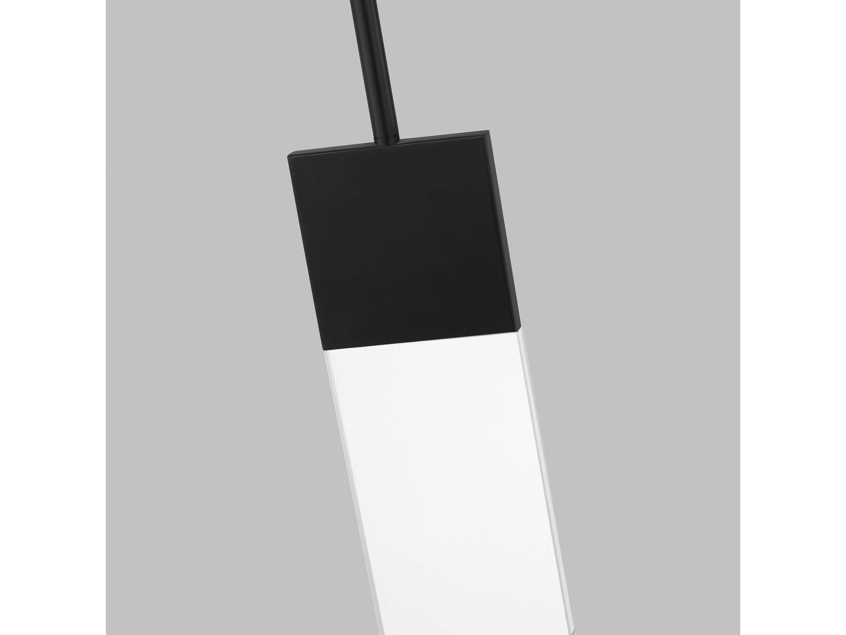 Visual Comfort Modern Kulma 1-Light Black Linear Mini Pendant
