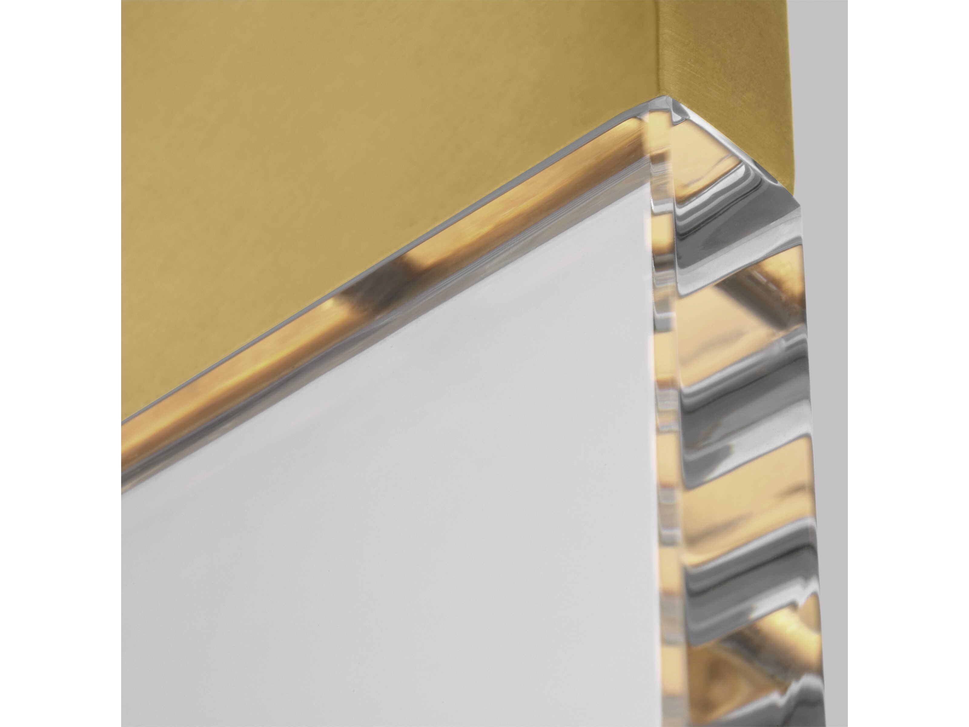 Visual Comfort Modern Kulma 1-Light Natural Brass Linear Mini Pendant