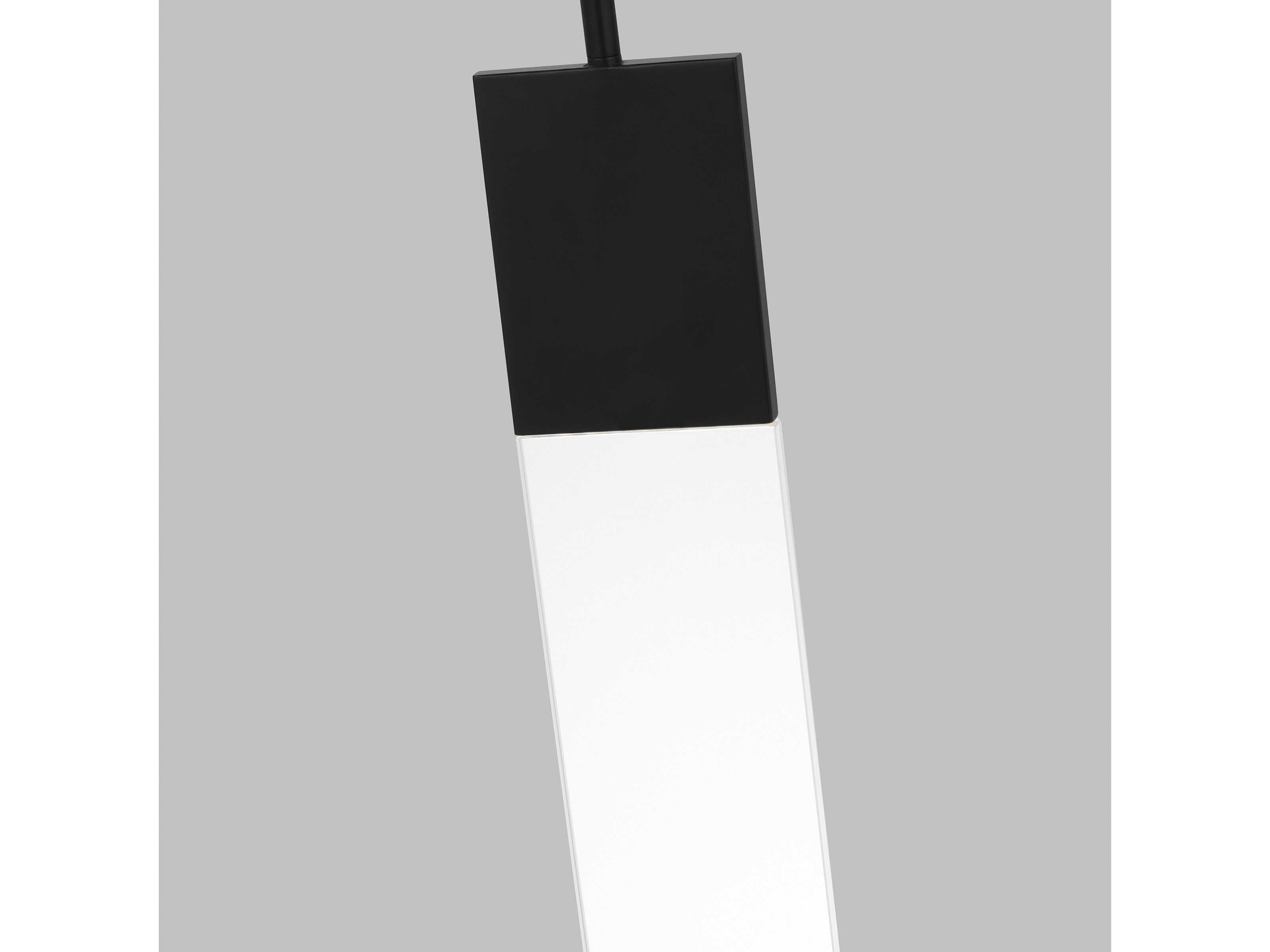 Visual Comfort Modern Kulma 1-Light Black Linear Mini Pendant