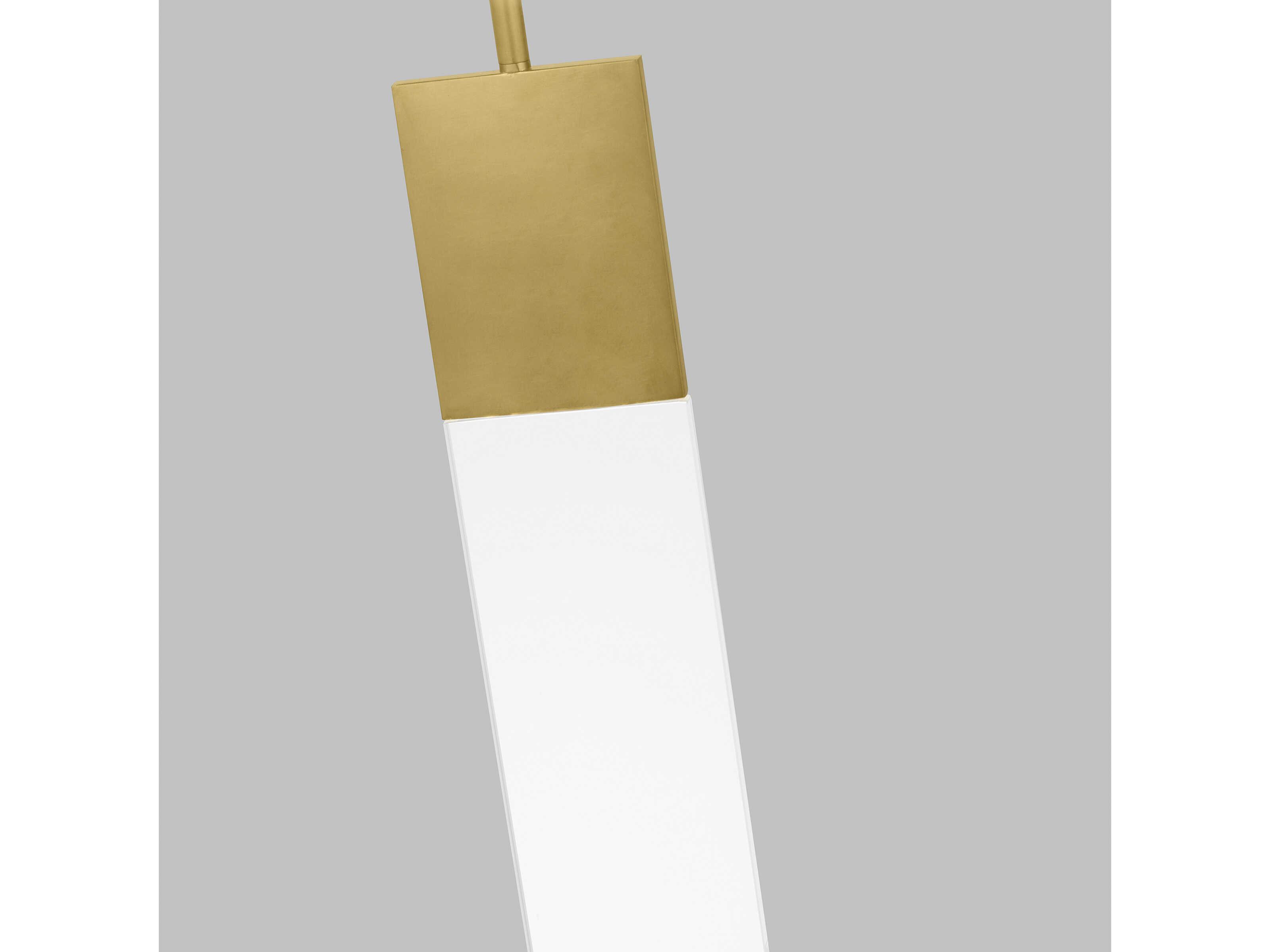 Visual Comfort Modern Kulma 1-Light Natural Brass Linear Mini Pendant