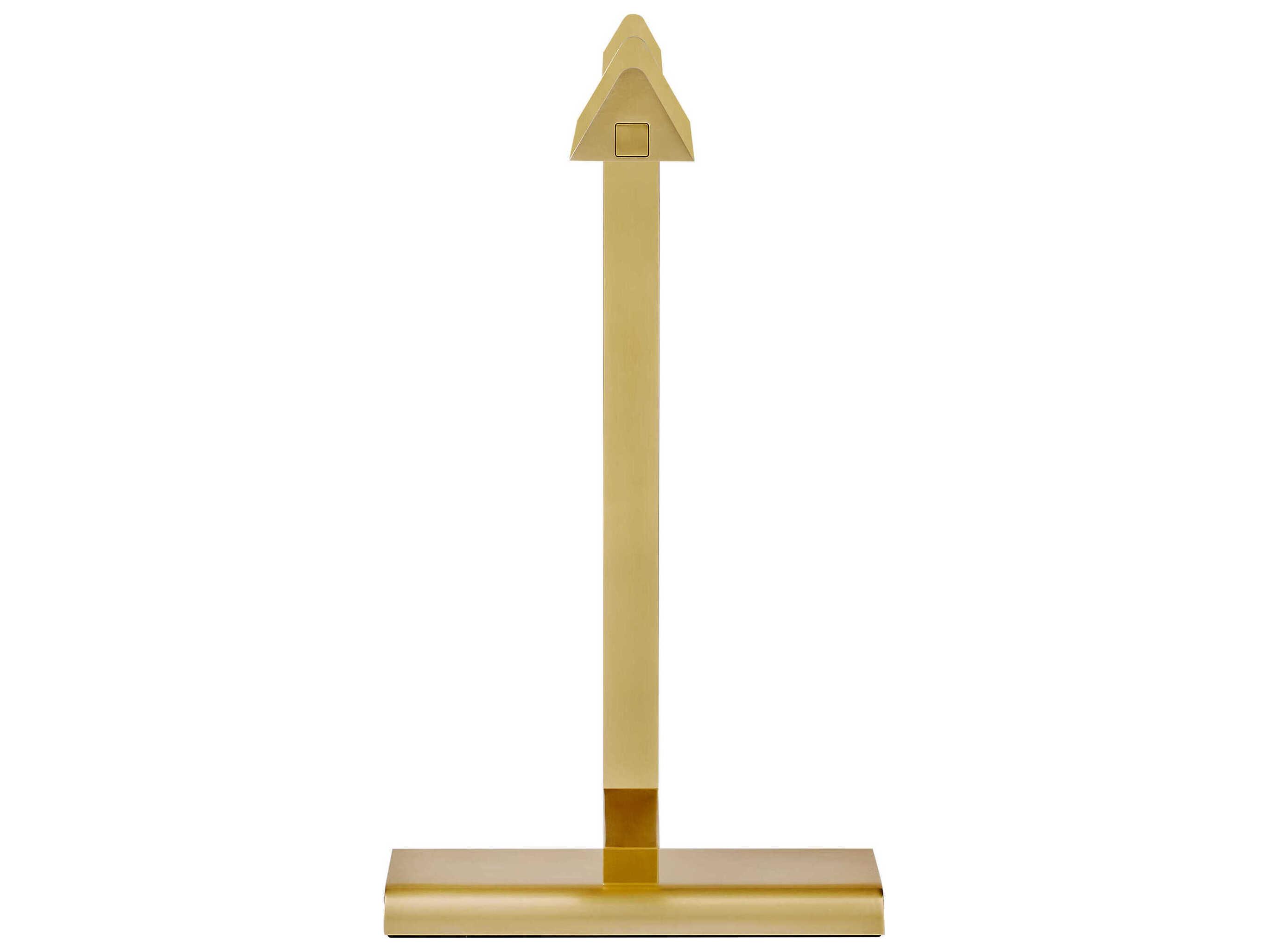 Visual Comfort Modern Dessau Natural Brass Desk Lamp