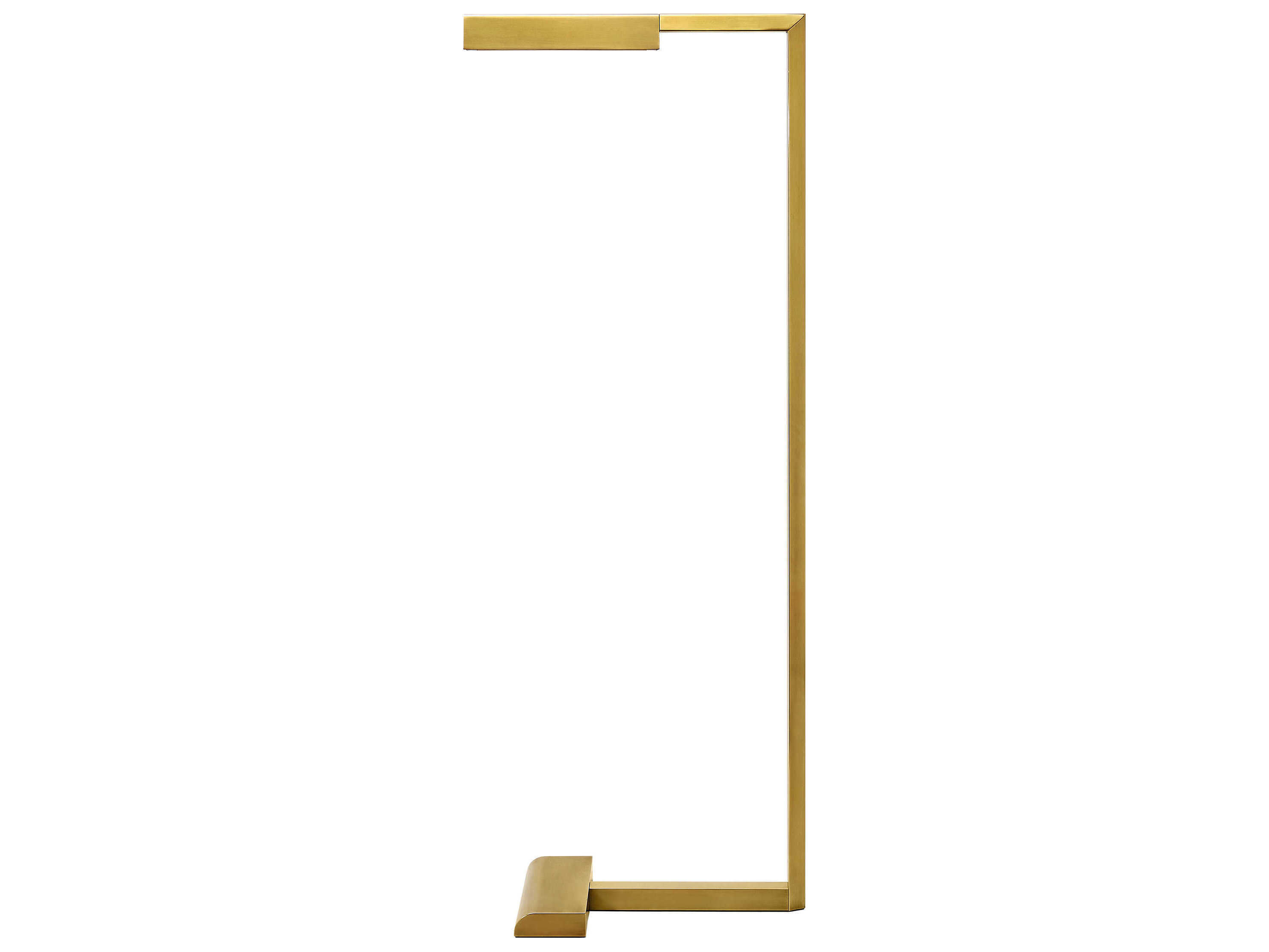 Visual Comfort Modern Dessau Natural Brass Floor Lamp