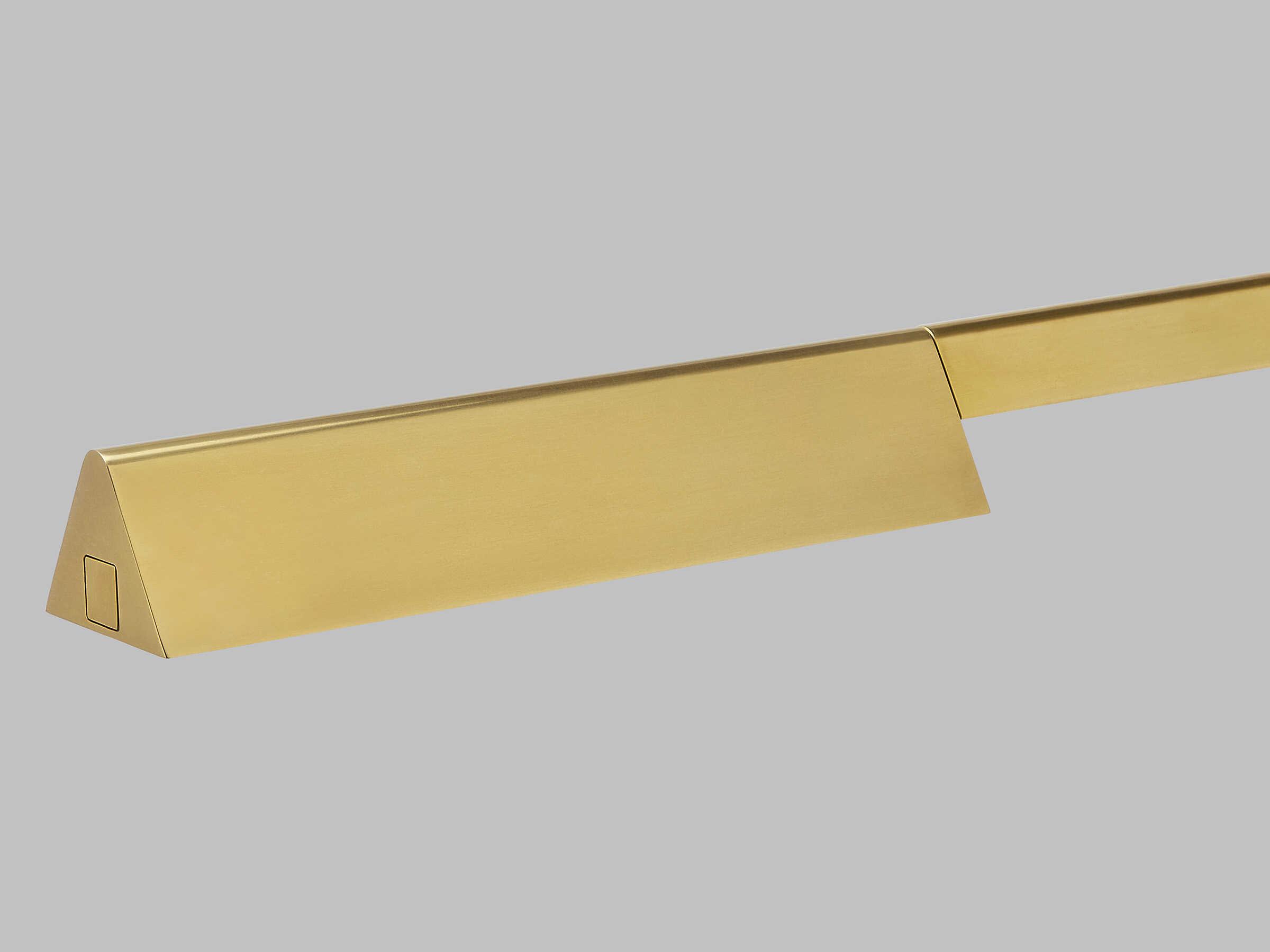 Visual Comfort Modern Dessau Natural Brass Floor Lamp