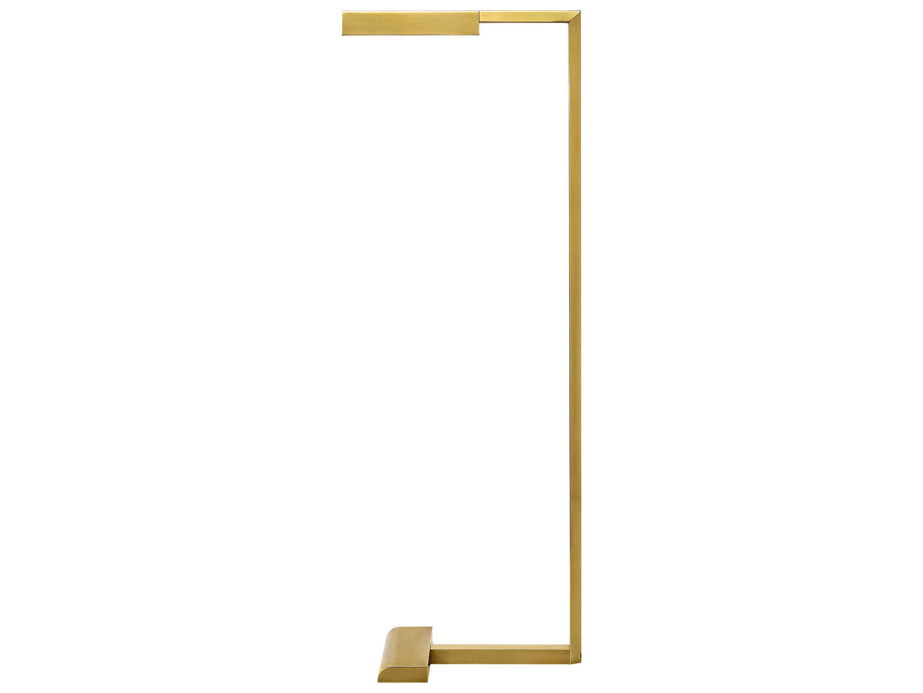 Visual Comfort Modern Dessau Natural Brass Floor Lamp