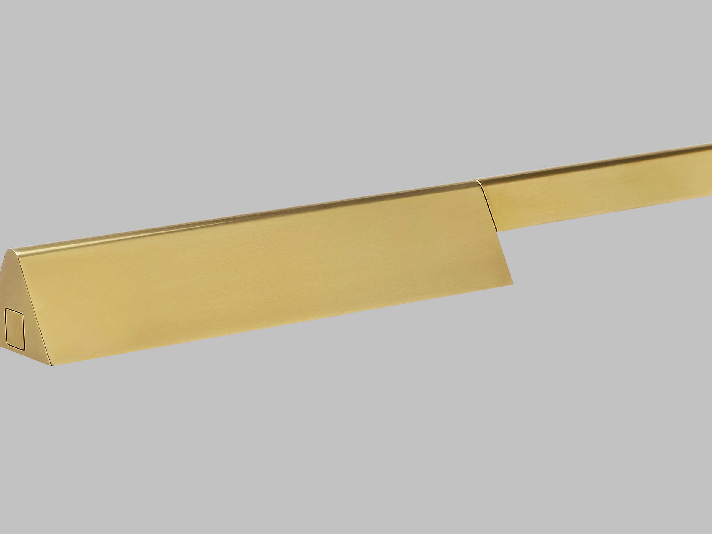 Visual Comfort Modern Dessau Natural Brass Floor Lamp