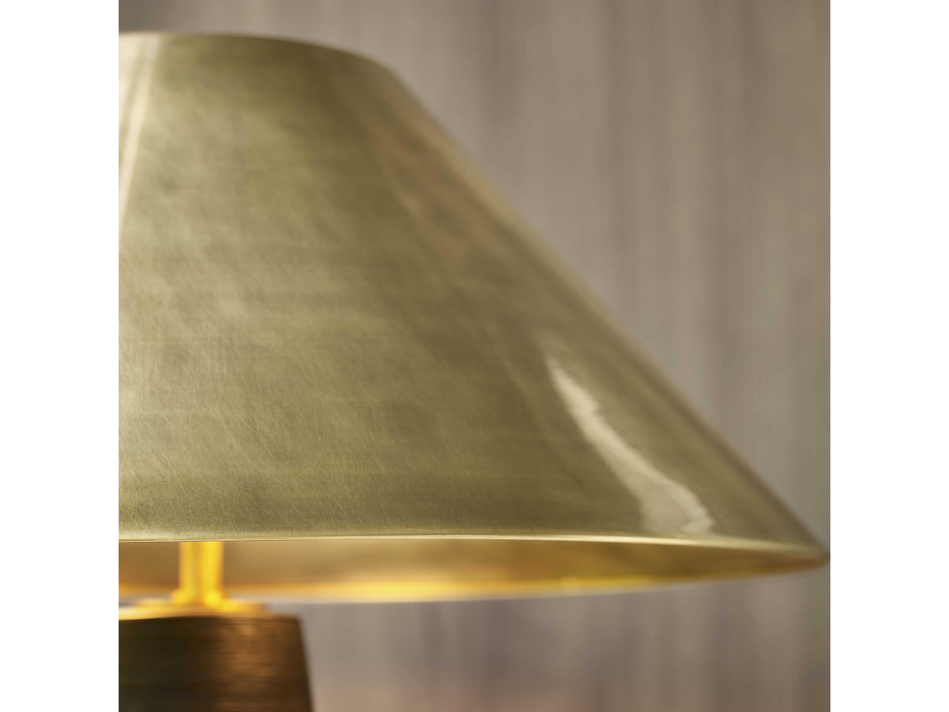 Visual Comfort Modern Karam Natural Brass Black Buffet Lamp