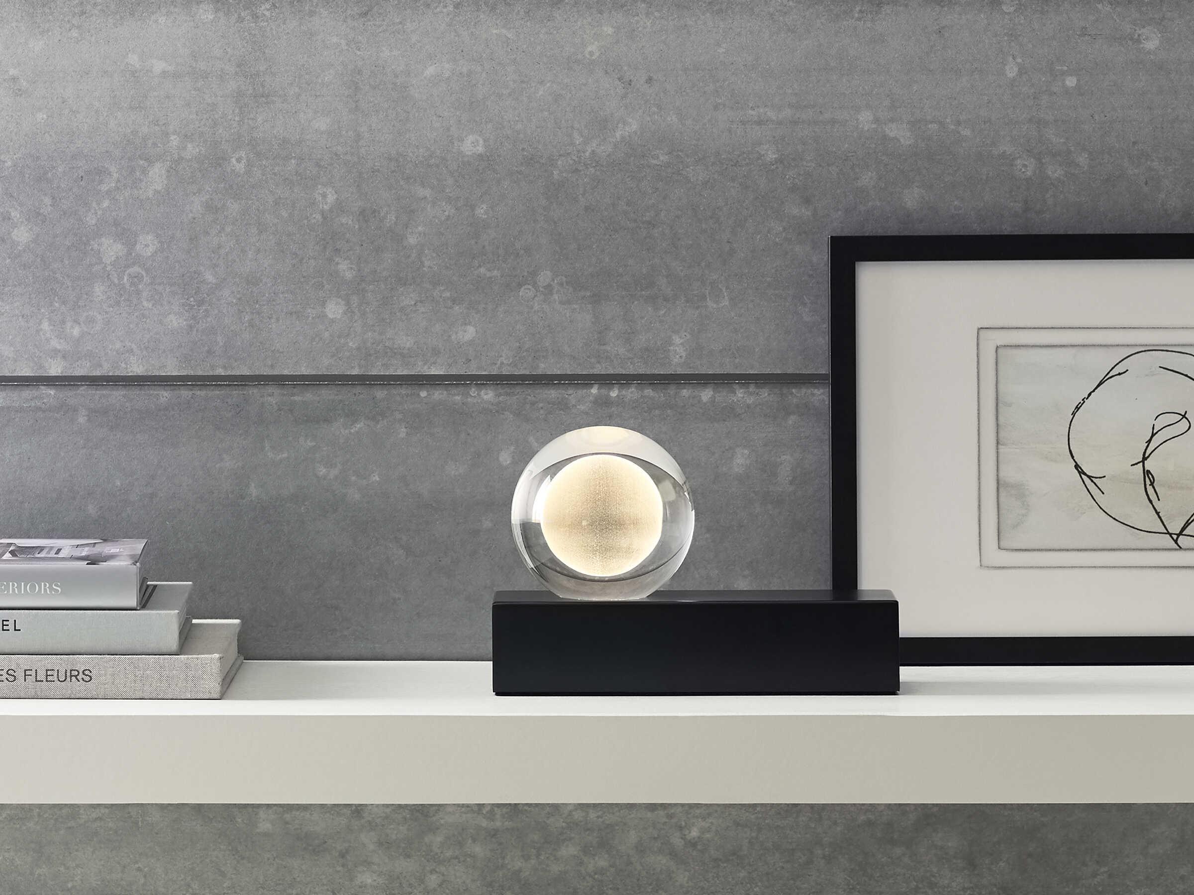 Visual Comfort Modern Mina Nightshade Black Table Lamp