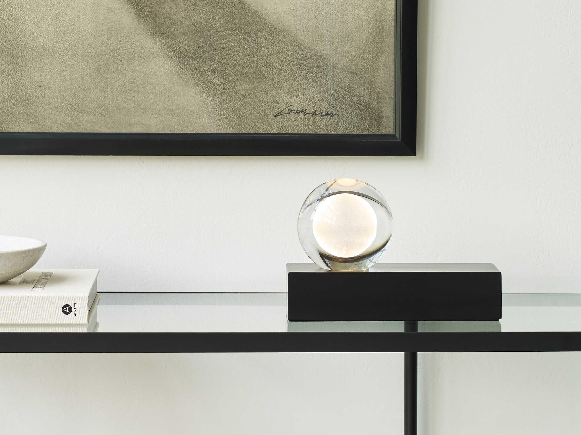 Visual Comfort Modern Mina Nightshade Black Table Lamp