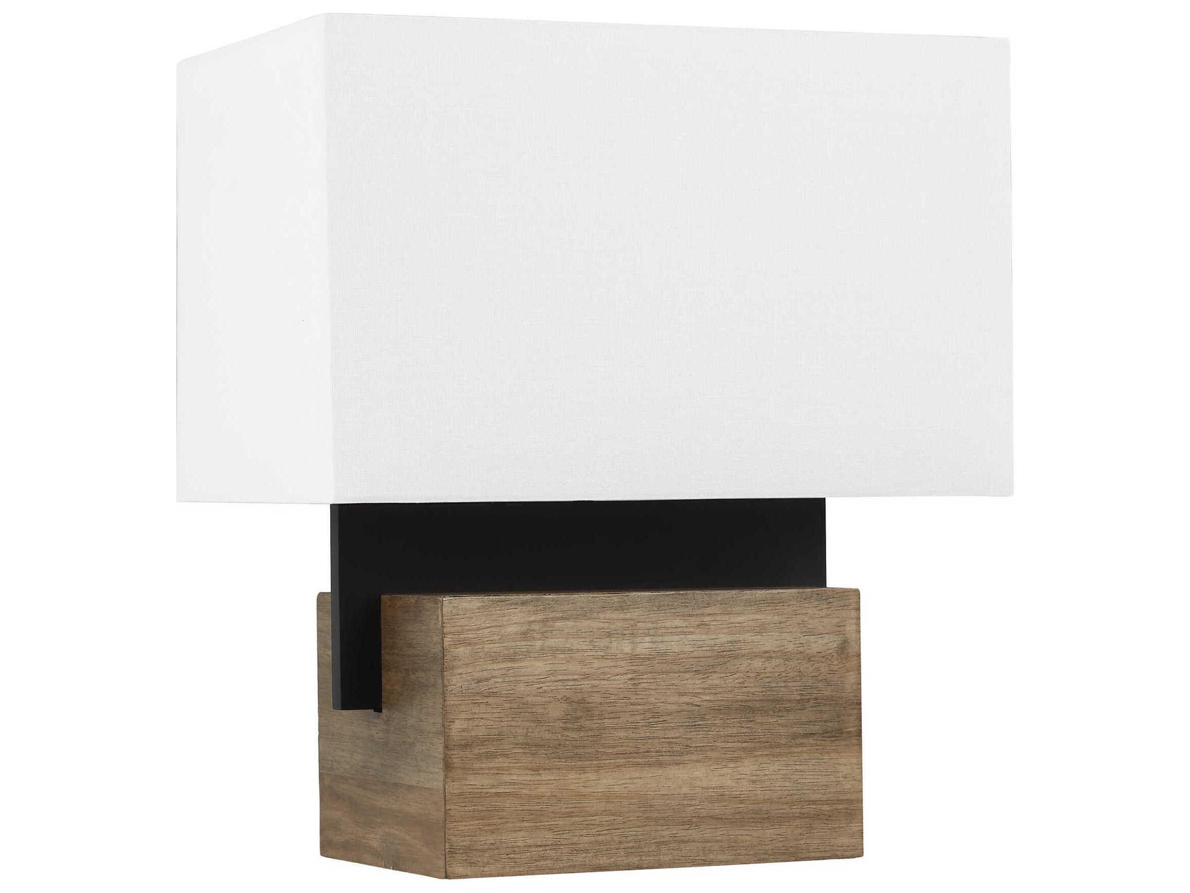 Visual Comfort Modern Slab Nightshade Black Table Lamp