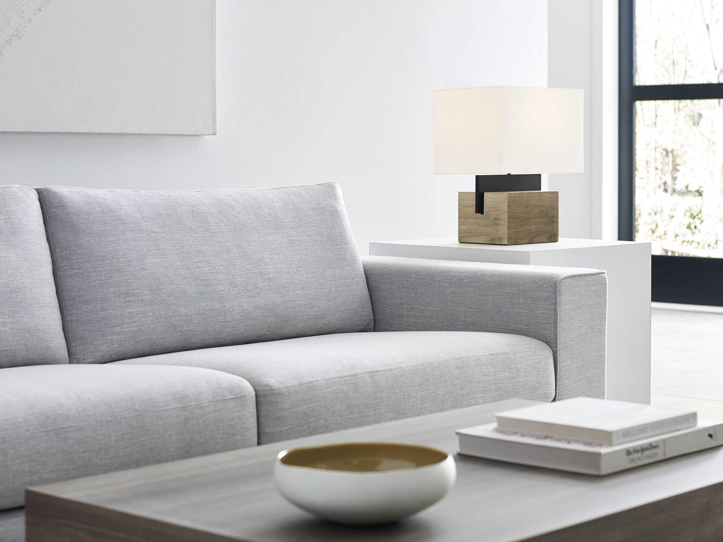 Visual Comfort Modern Slab Nightshade Black Table Lamp