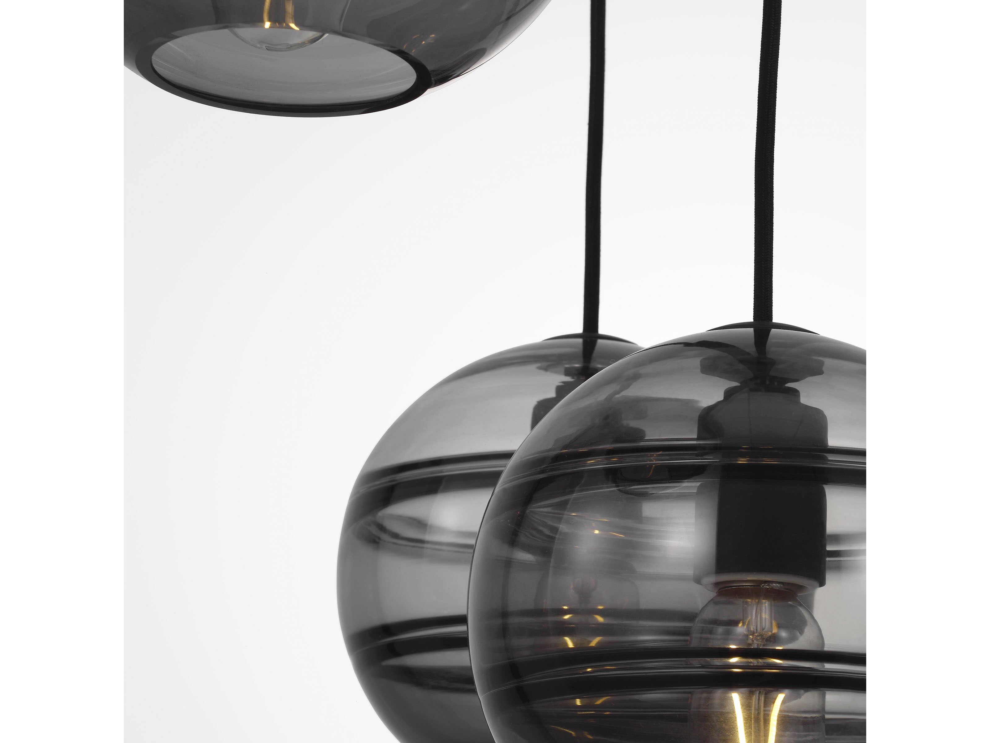 Visual Comfort Modern Sedona 8-Light Brown Globe Island Pendant