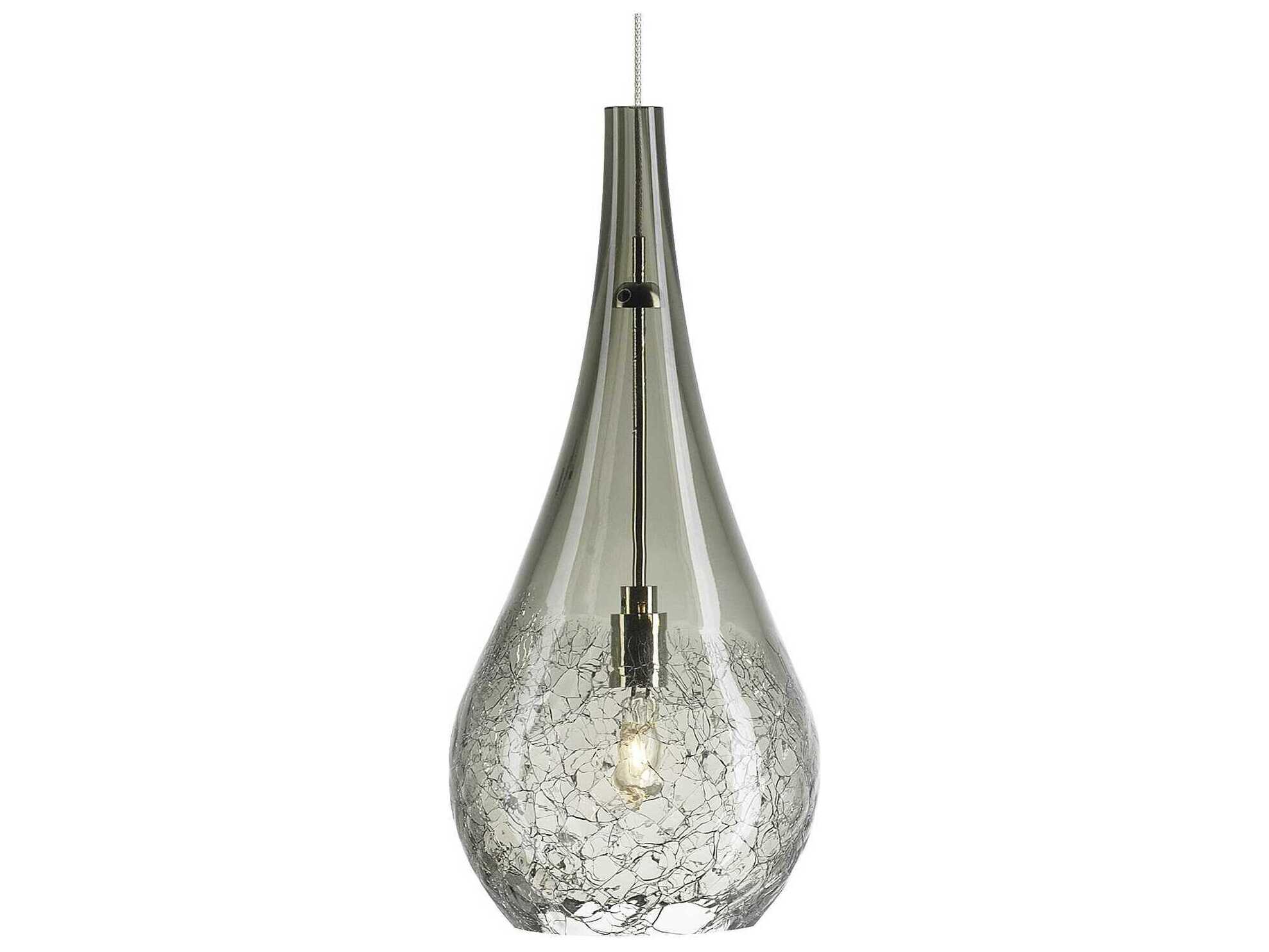 Visual Comfort Modern Seguro 1-Light Gray Mini Pendant