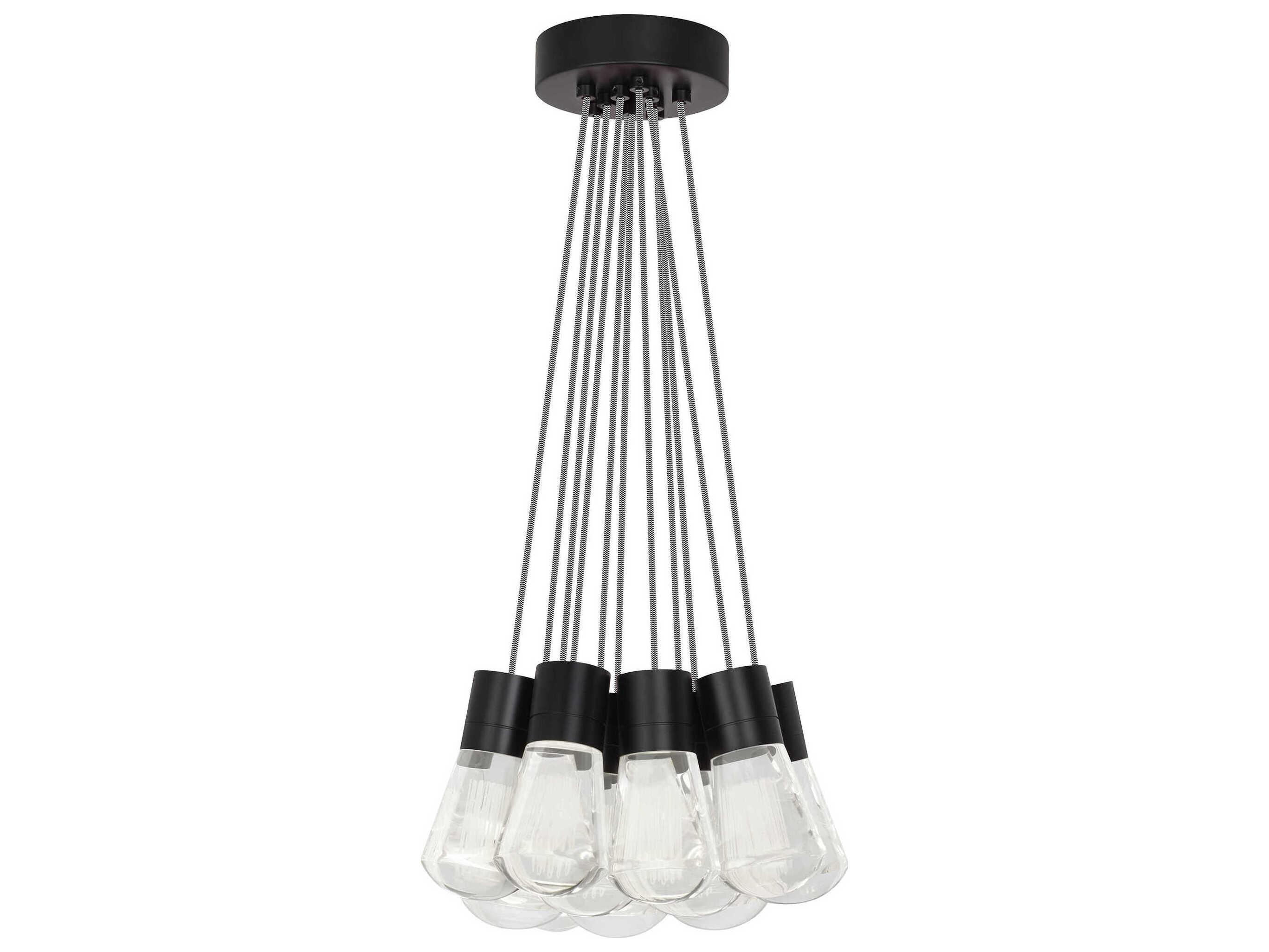 Visual Comfort Modern Alva 11-Light Black Pendant
