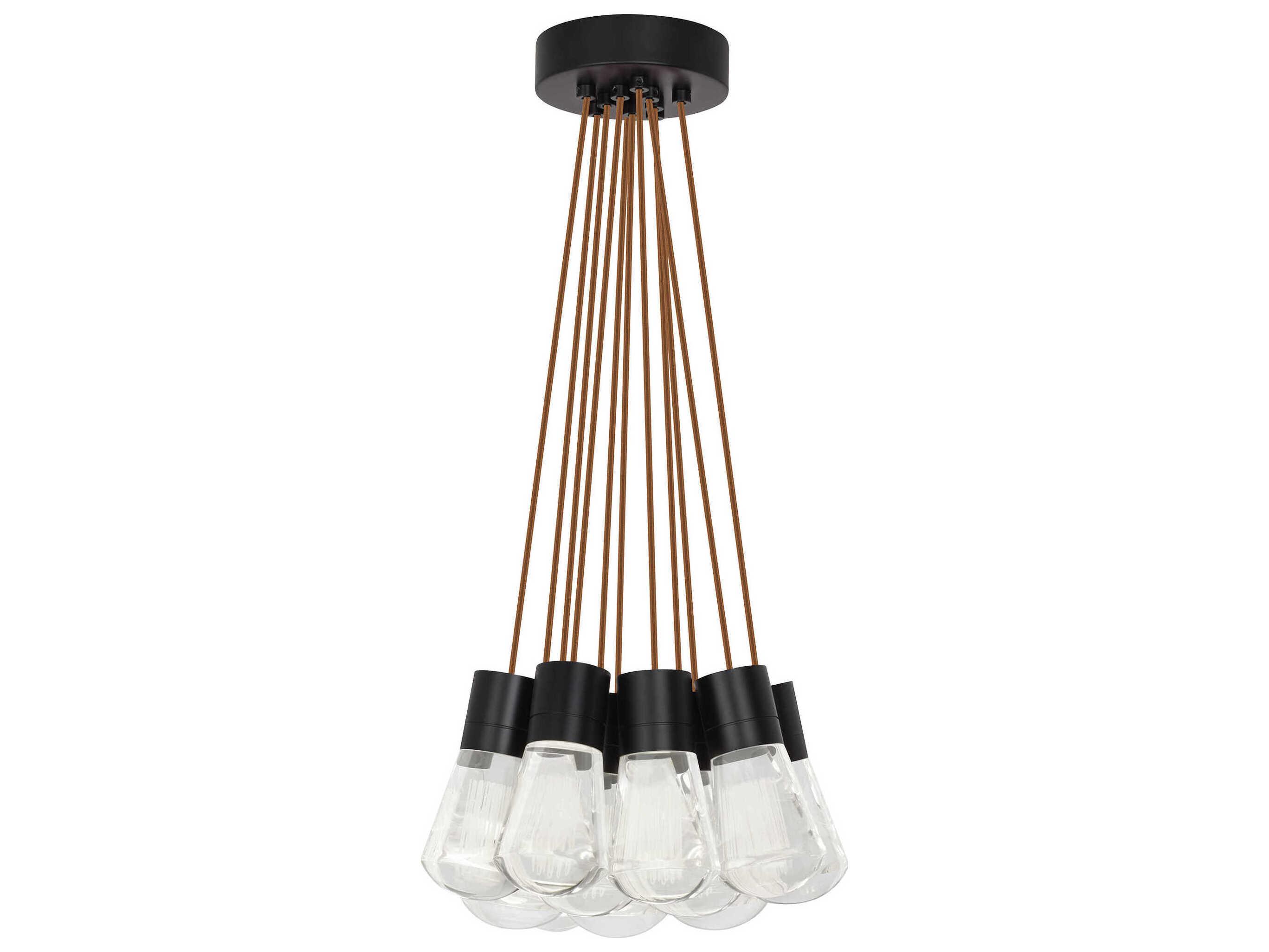 Visual Comfort Modern Alva 11-Light Black Pendant