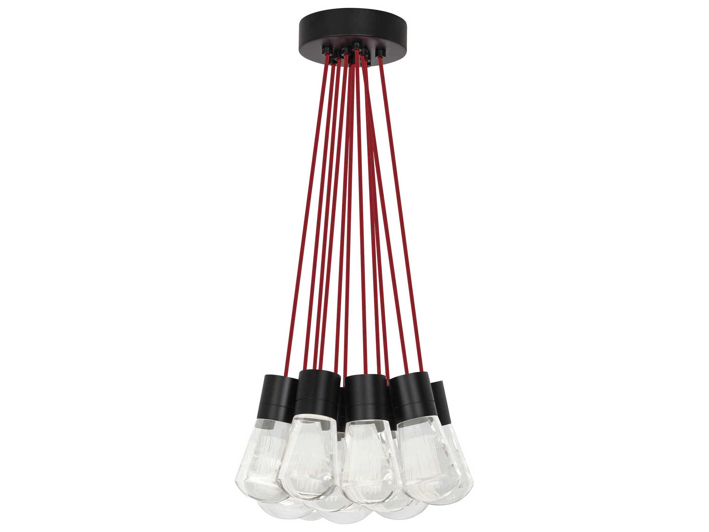 Visual Comfort Modern Alva 11-Light Black Pendant