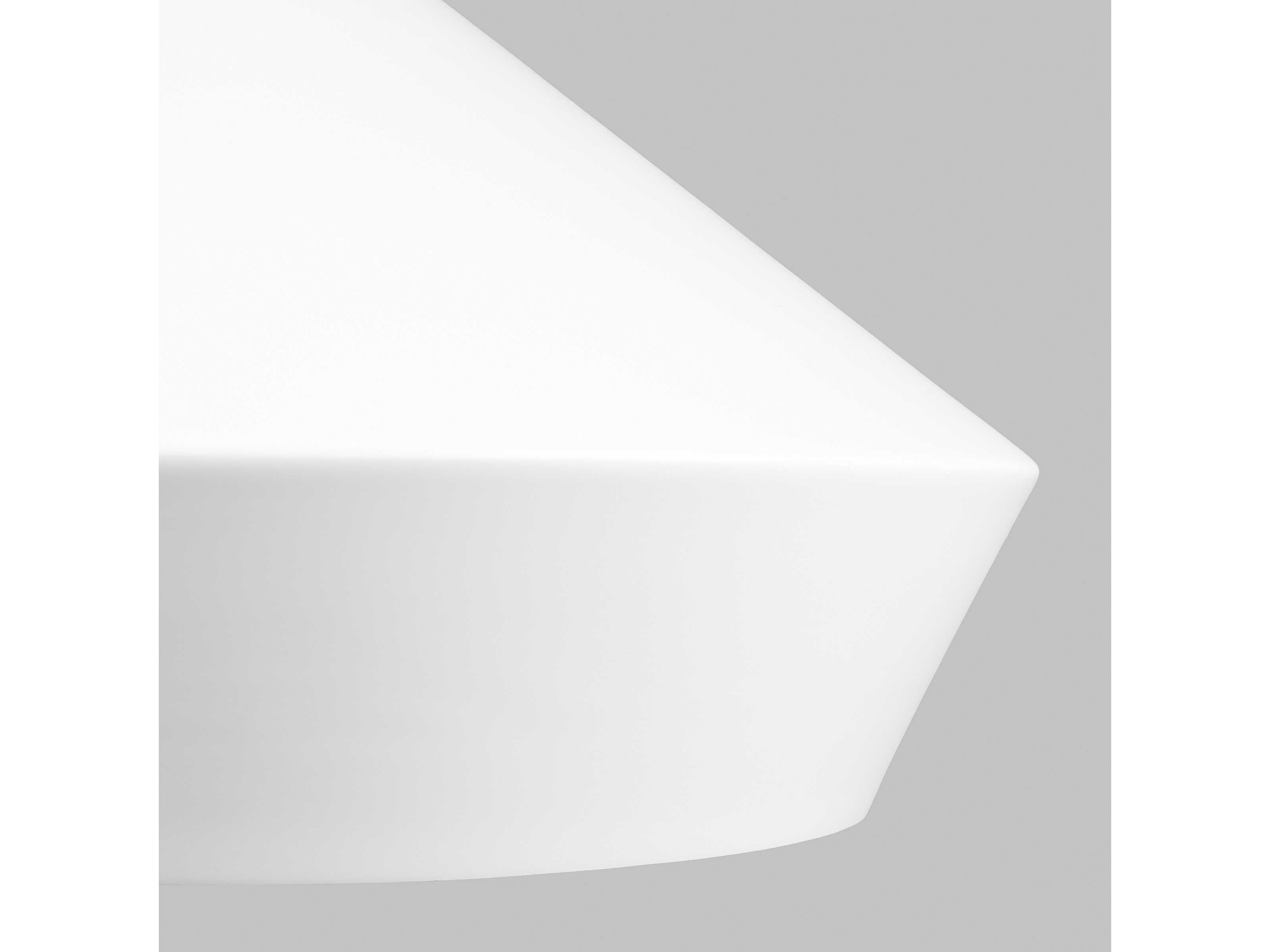 Visual Comfort Modern Brummel 1-Light Satin Nickel White Pendant