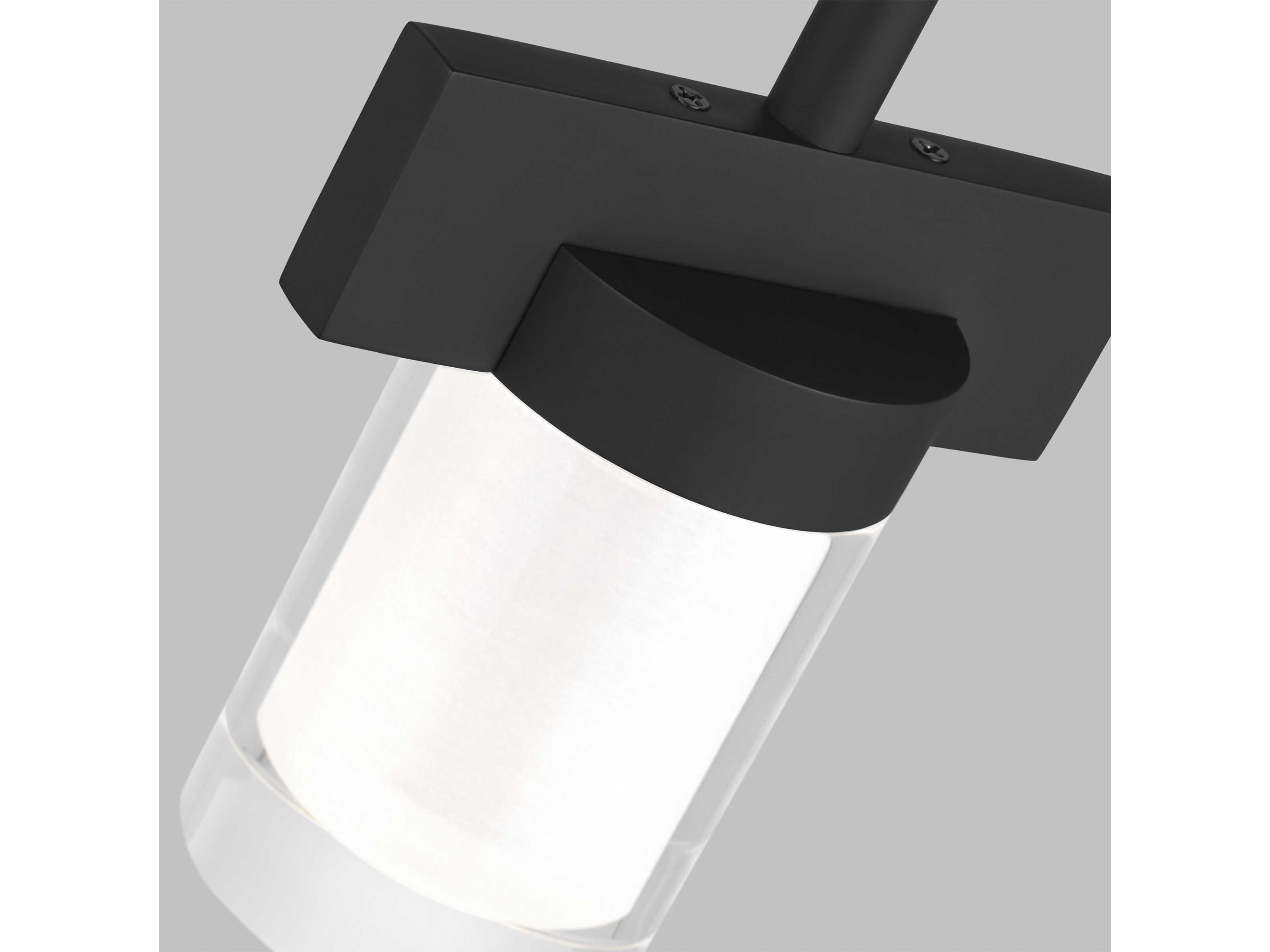 Visual Comfort Modern Esfera 1-Light Nightshade Black Cylinder Mini Pendant