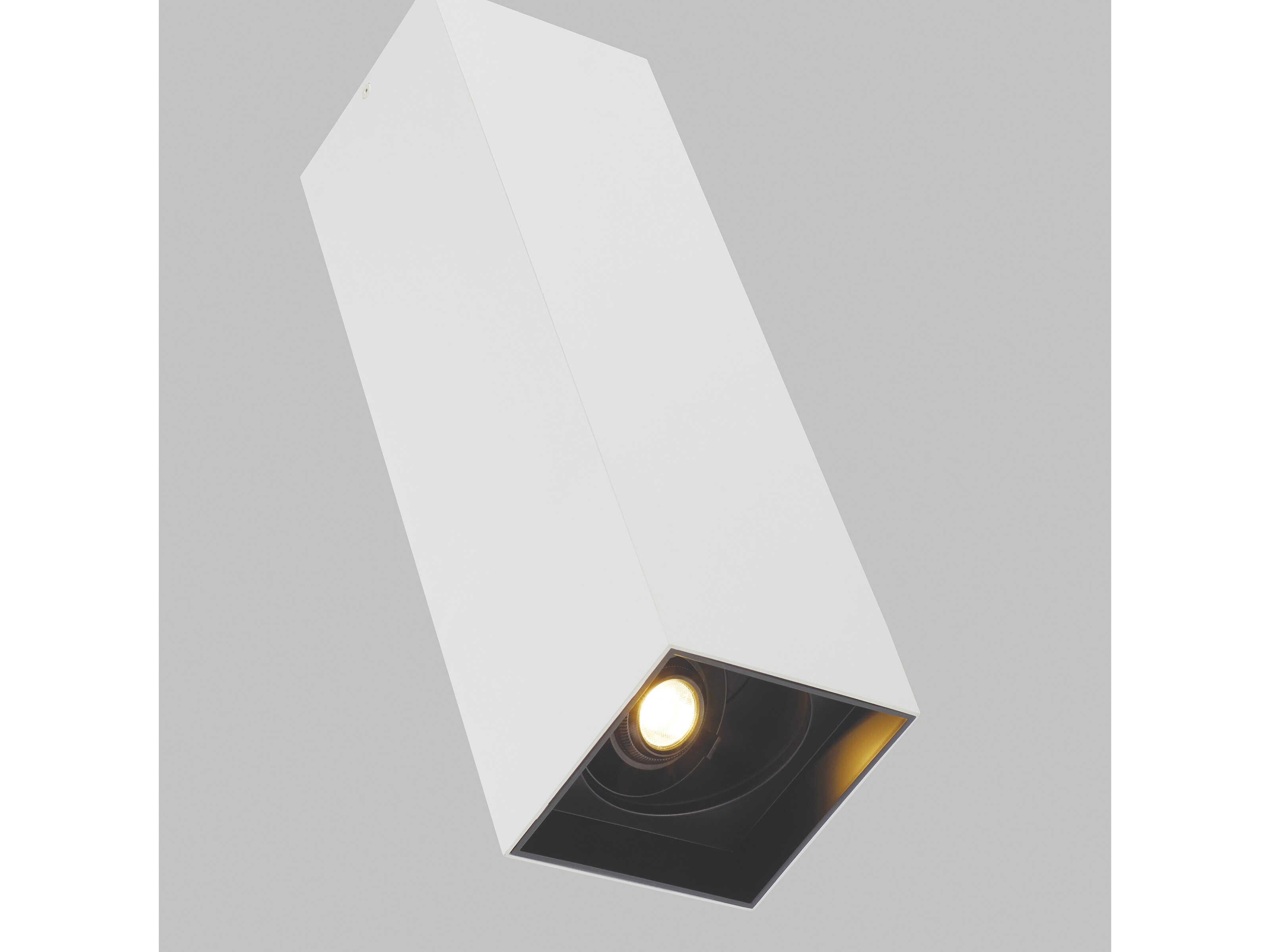 Visual Comfort Modern Exo 1-Light Matte White Black Mini Pendant