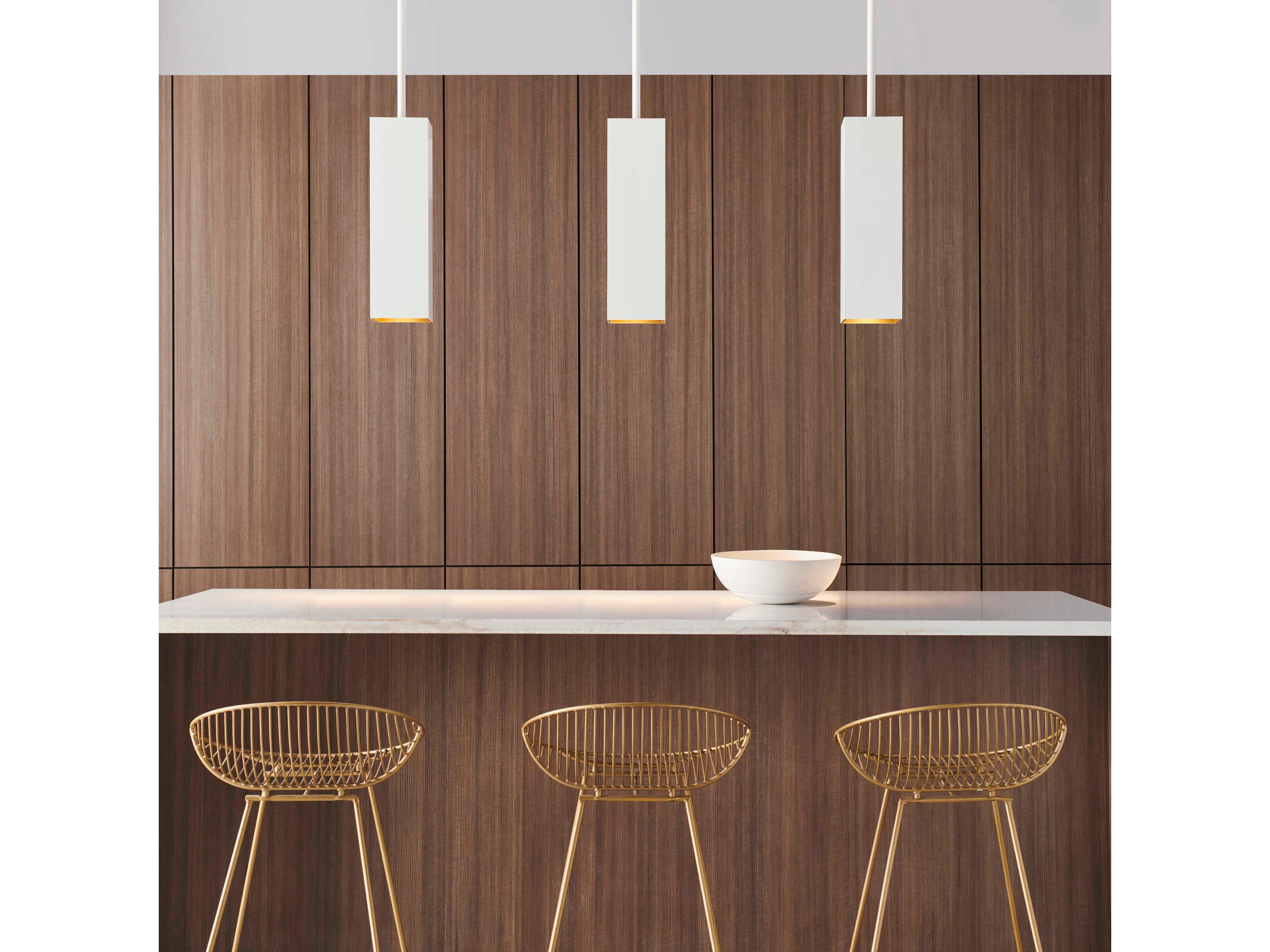 Visual Comfort Modern Exo 1-Light Matte White Mini Pendant