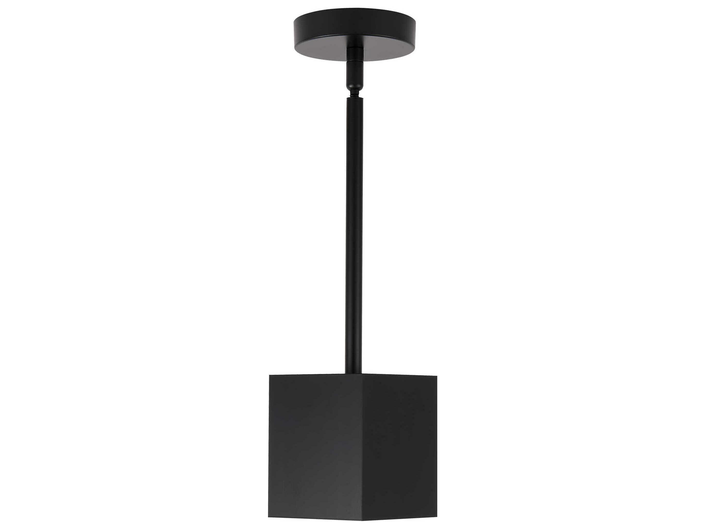 Visual Comfort Modern Exo 1-Light Matte Black Mini Pendant