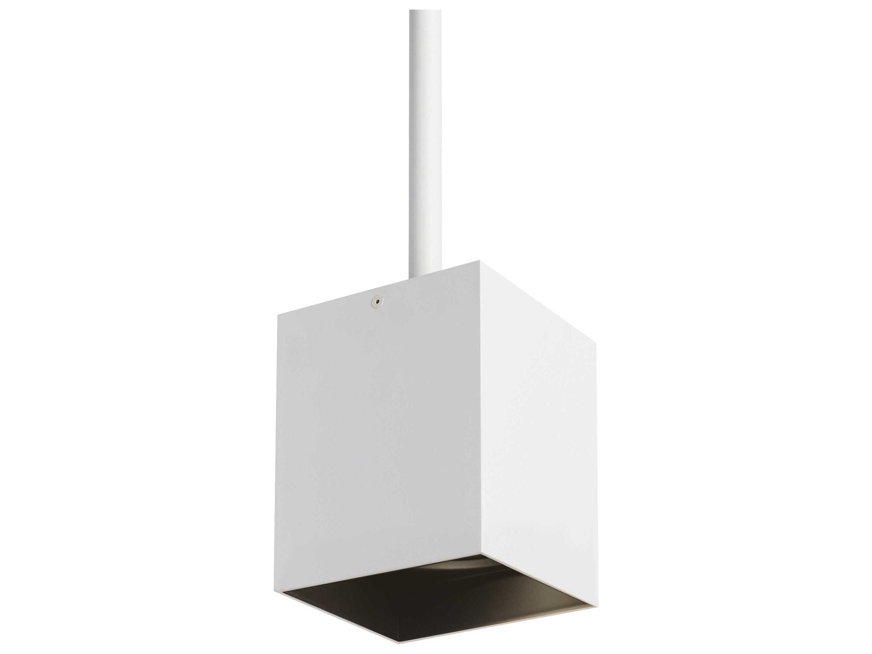 Visual Comfort Modern Exo 1-Light Matte White Black Mini Pendant