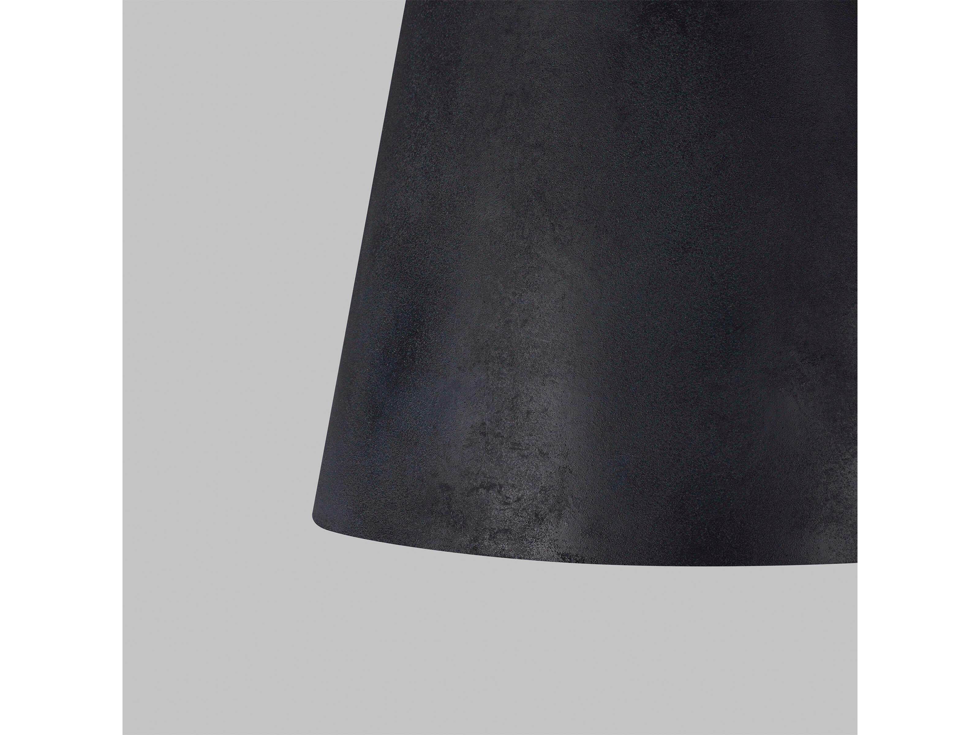 Visual Comfort Modern Fett 1-Light Weathered Zinc Black Dome Pendant