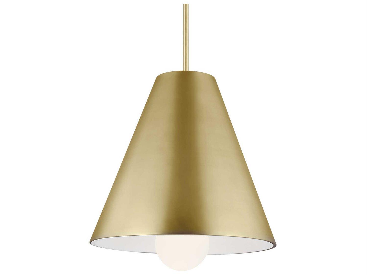 Visual Comfort Modern Joni 1-Light Plated Brass Pendant