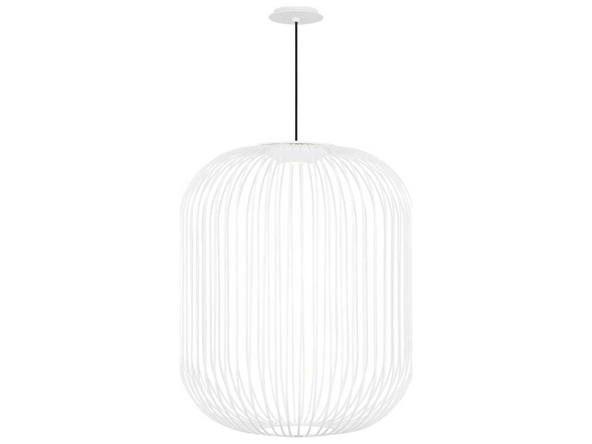 Visual Comfort Modern Kai 1-Light Matte White Pendant