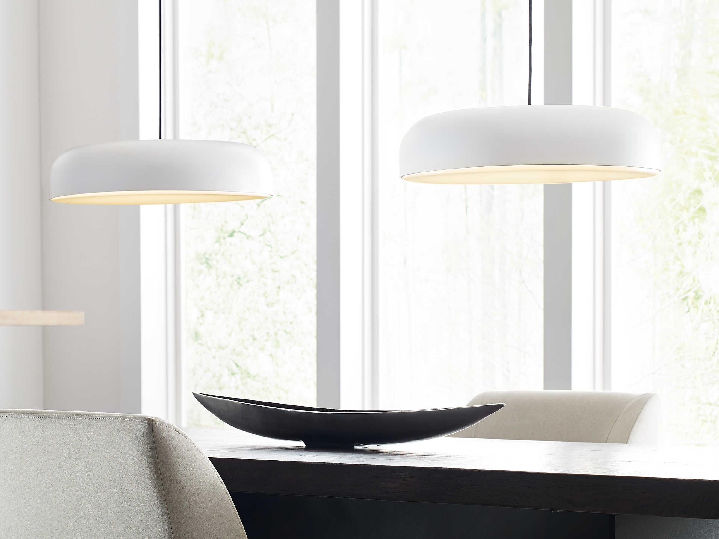 Visual Comfort Modern Kosa 1-Light Matte White Pendant