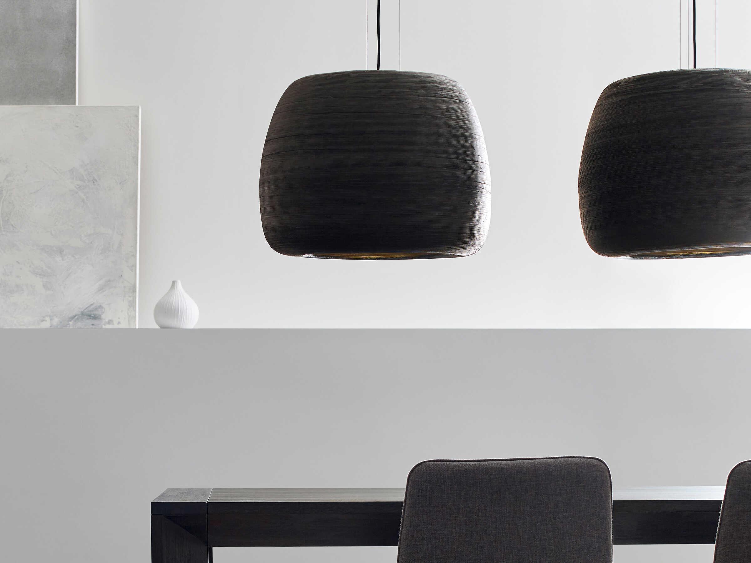 Visual Comfort Modern Karam 1-Light Black Pendant
