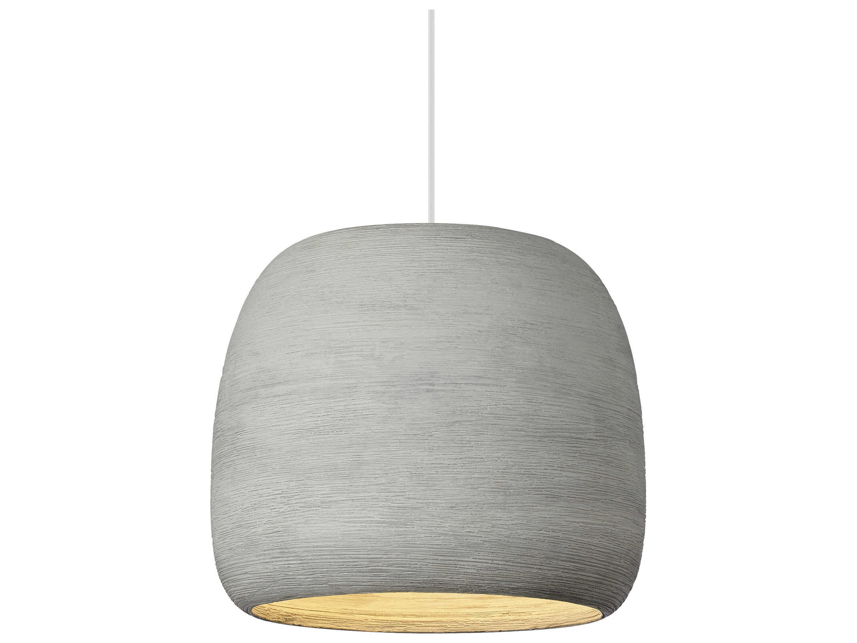 Visual Comfort Modern Karam 1-Light Gray Mini Pendant