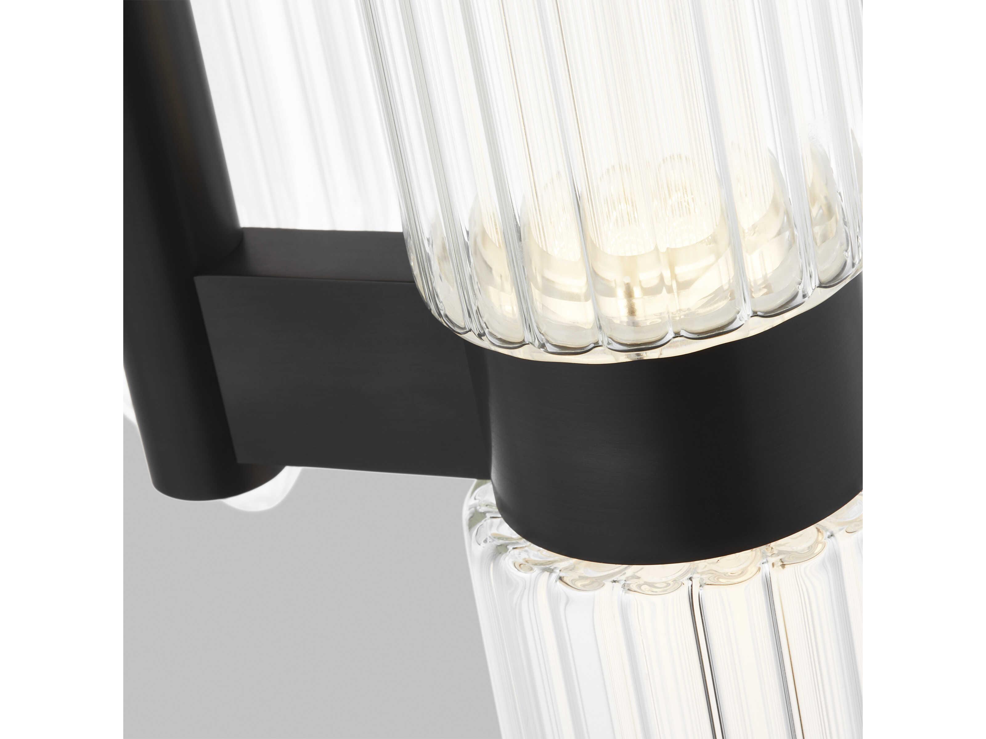 Visual Comfort Modern Langston 3-Light Plated Dark Bronze Mini Pendant