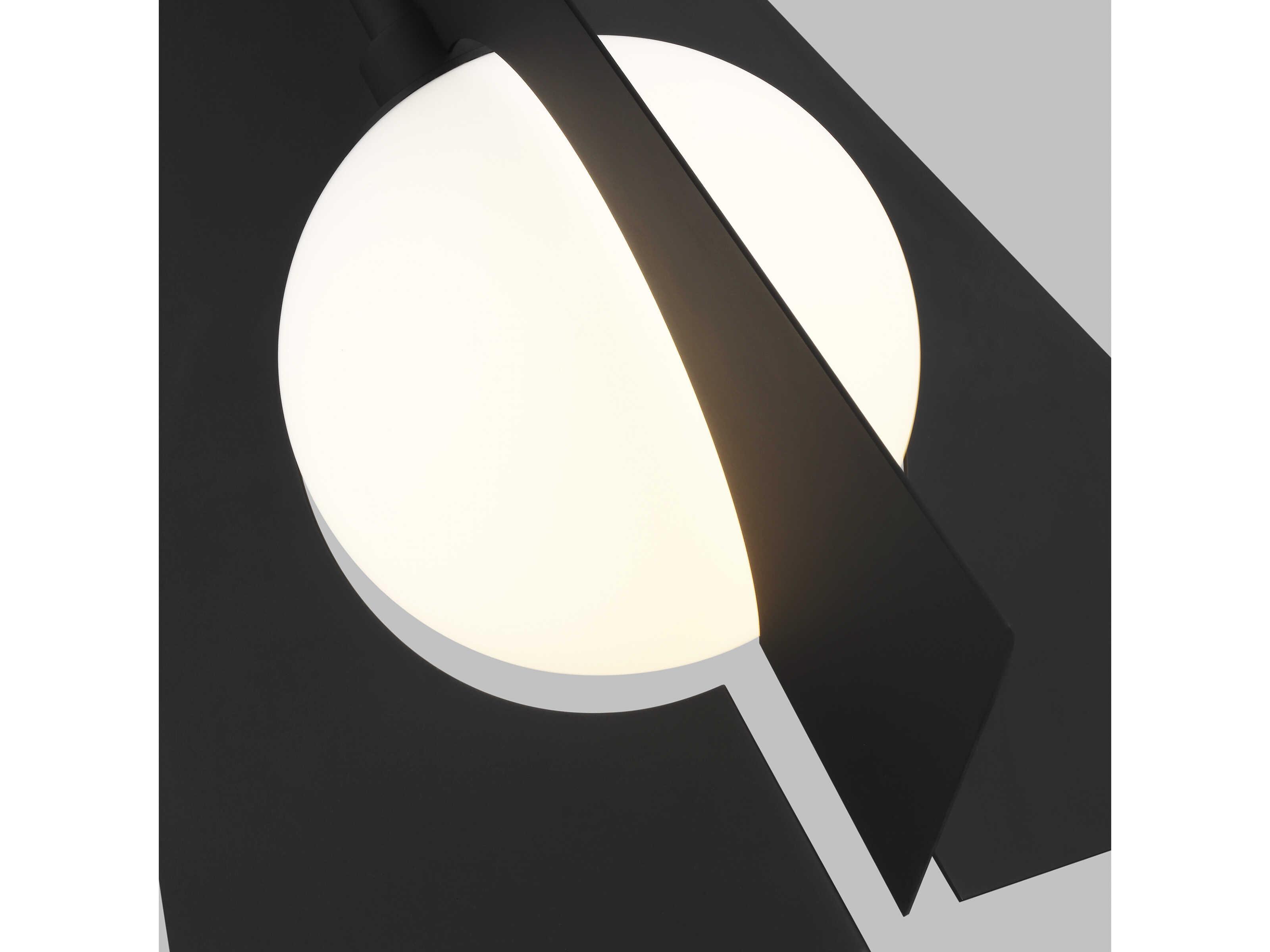 Visual Comfort Modern Orbel Nightshade Black Geometric Pendant